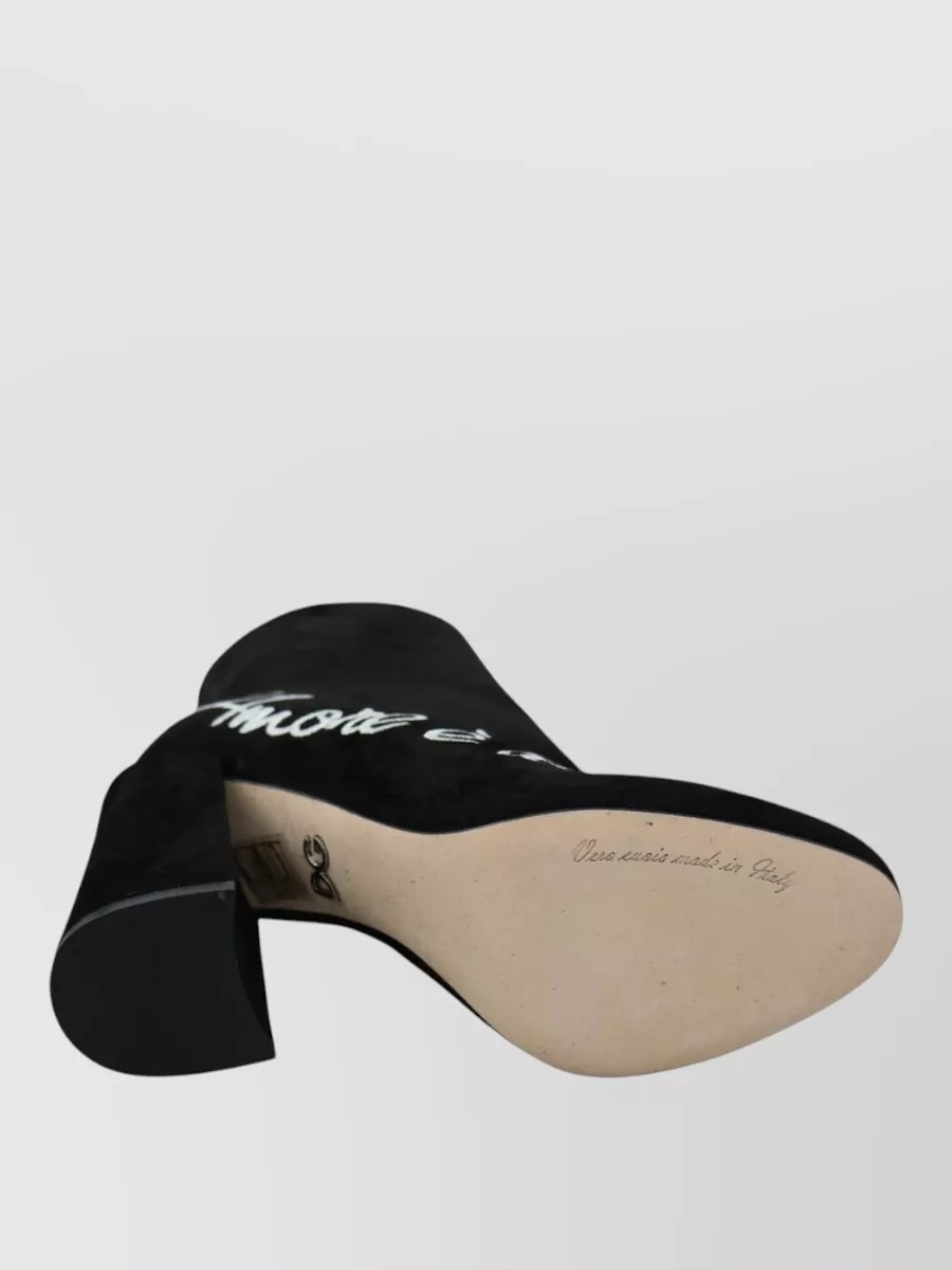 Dolce&Gabbana Suede Embroidered Ankle Boots