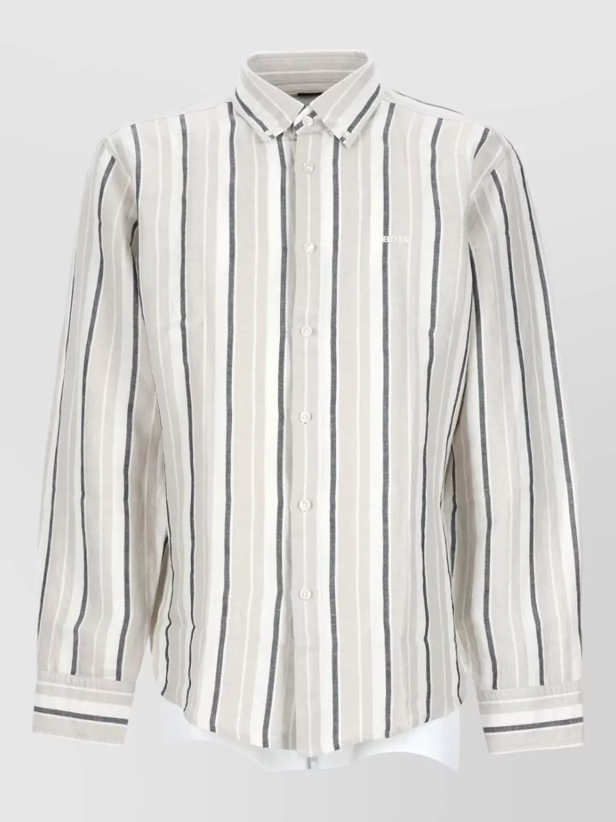 Boss linen cotton t-shirt