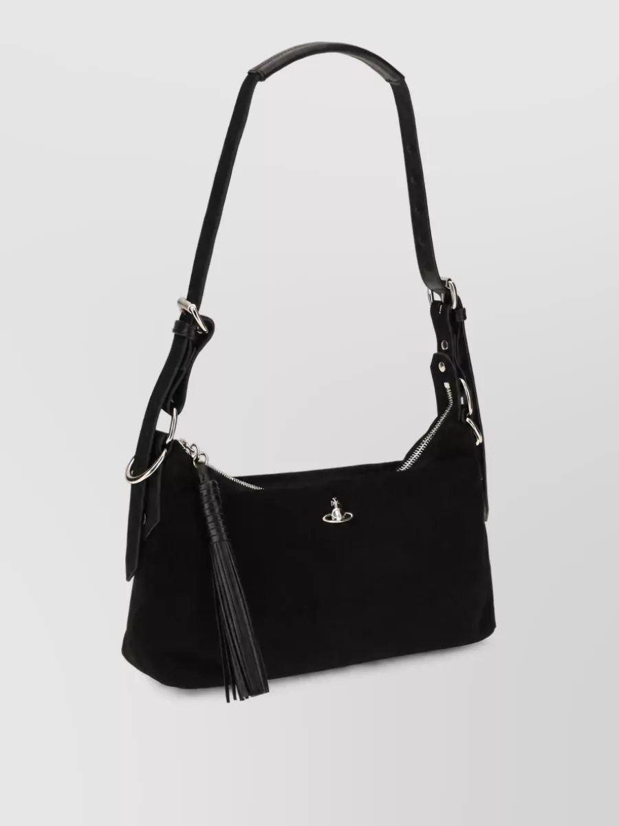 Vivienne Westwood emma suede clutch bag
