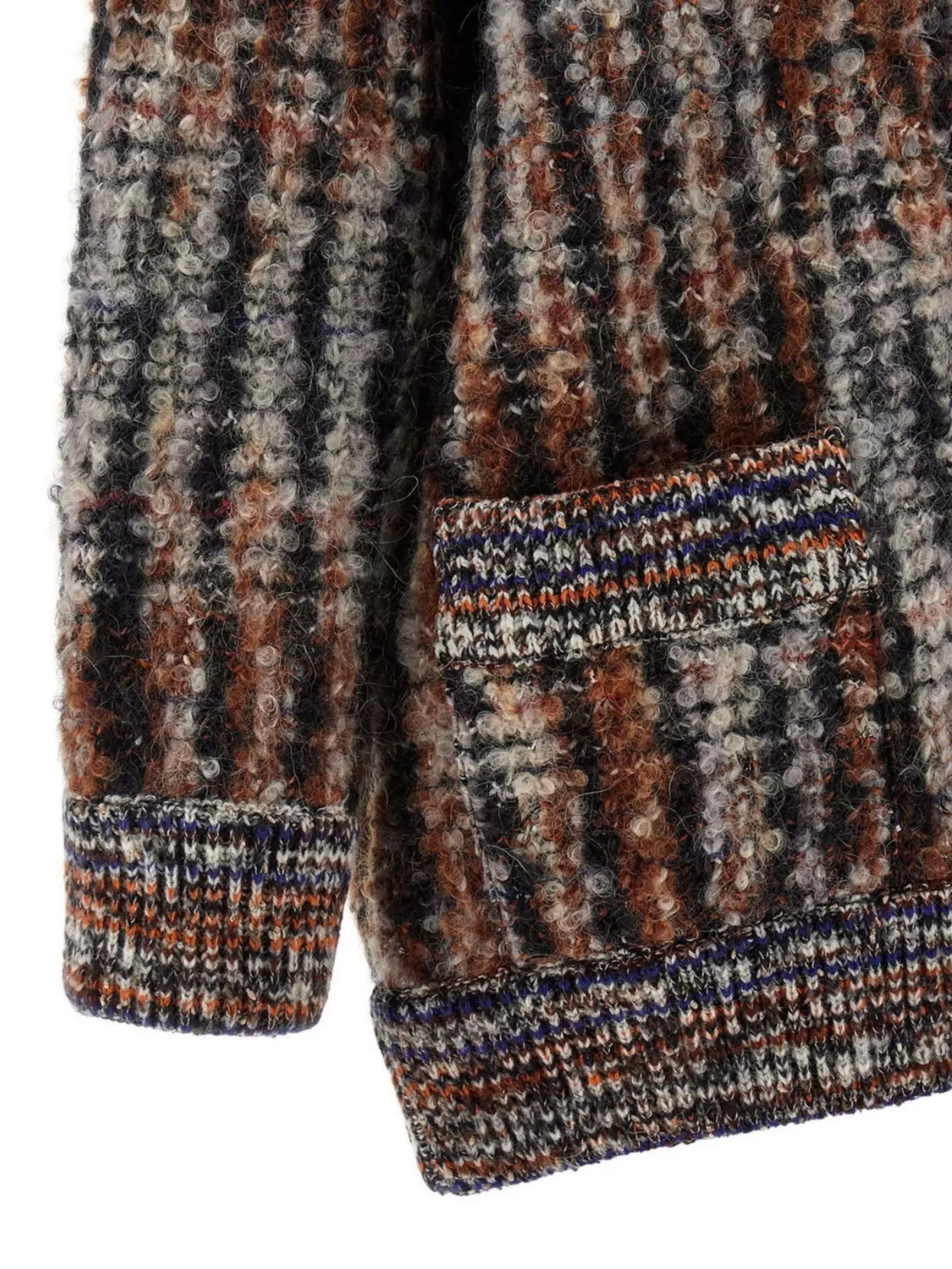 Missoni Textured Knit Cardigan Front Pockets