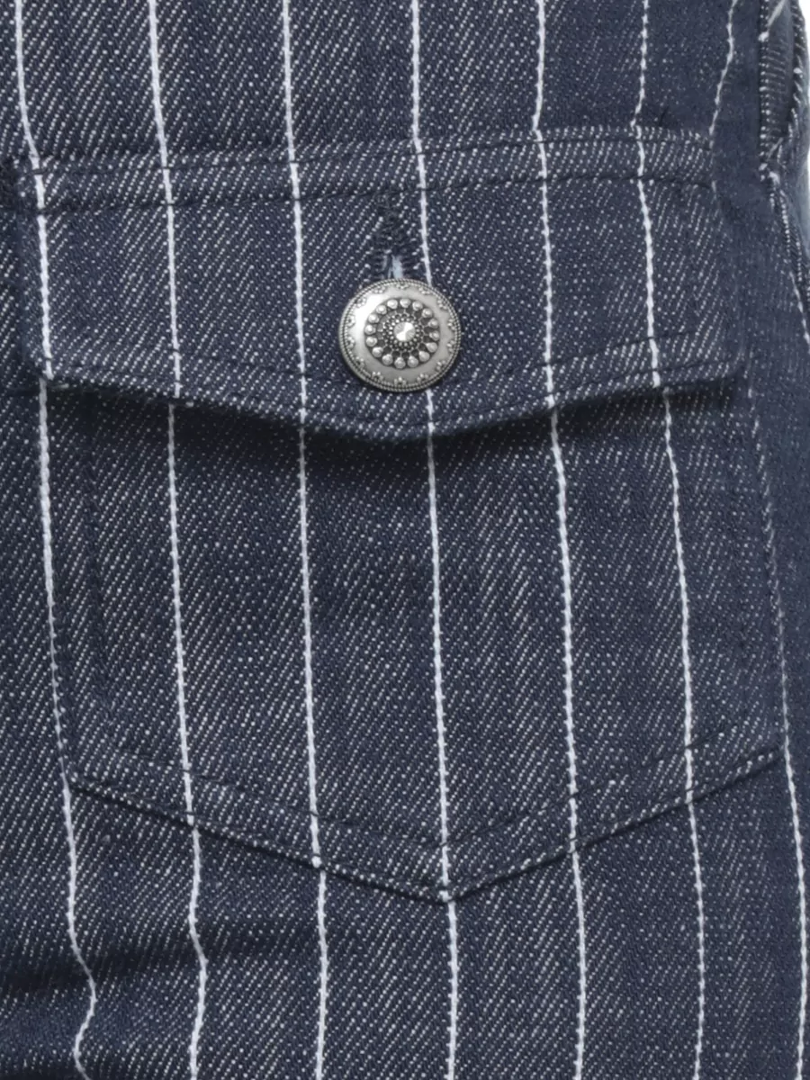Dondup Striped Straight-Leg Denim Jeans
