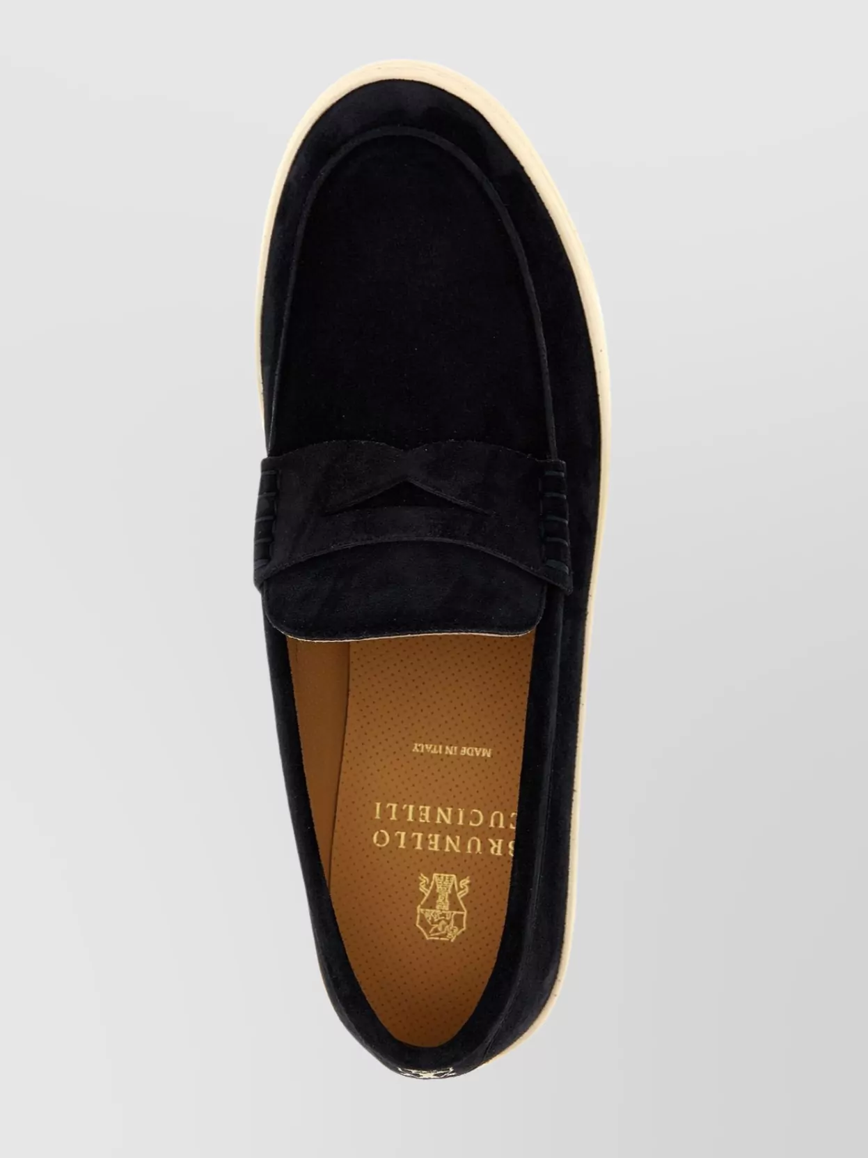Brunello Cucinelli Loafers With Rubber Sole And Suede Upper