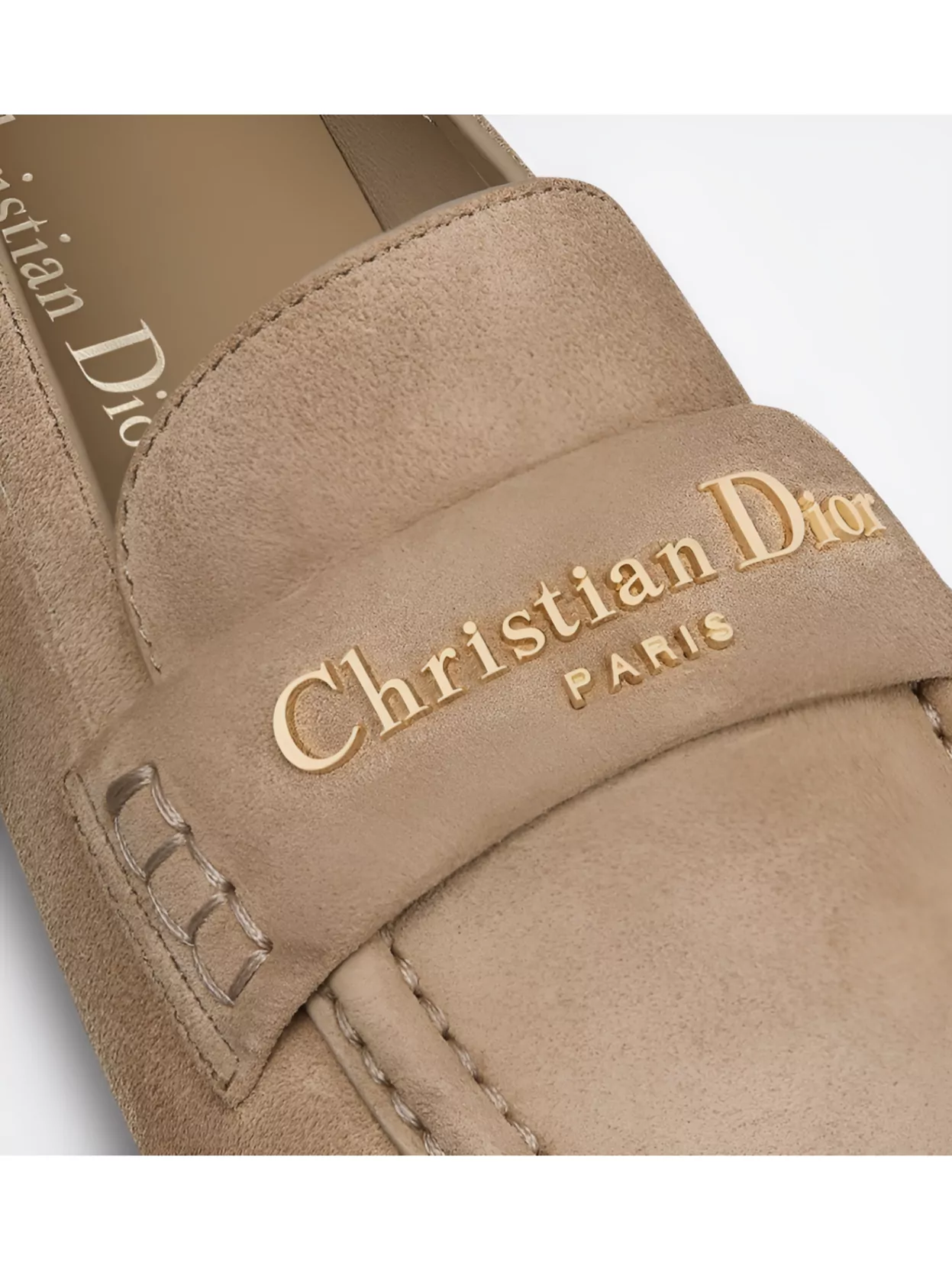 Christian Dior Loafers Round Toe Flat Sole