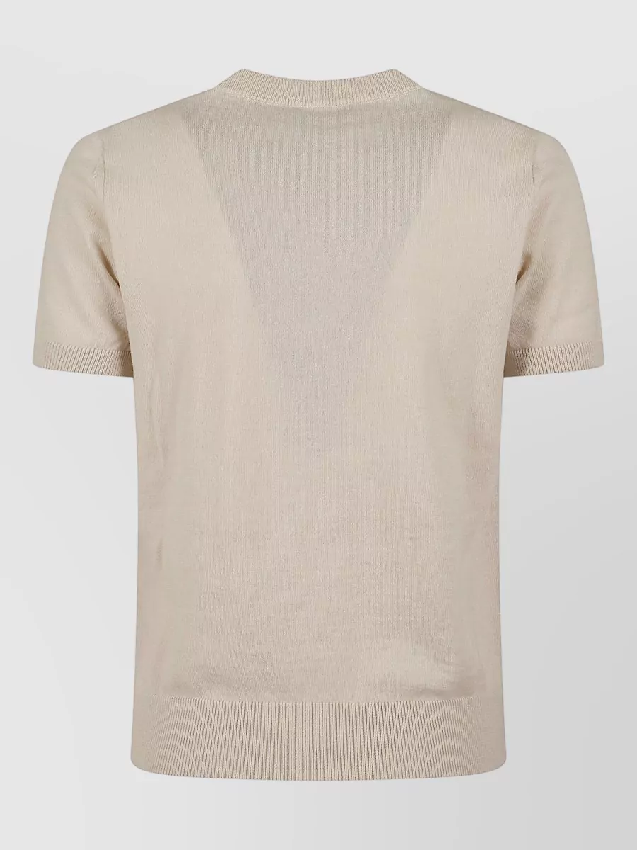 S Max Mara Wool Short-Sleeve T-Shirt