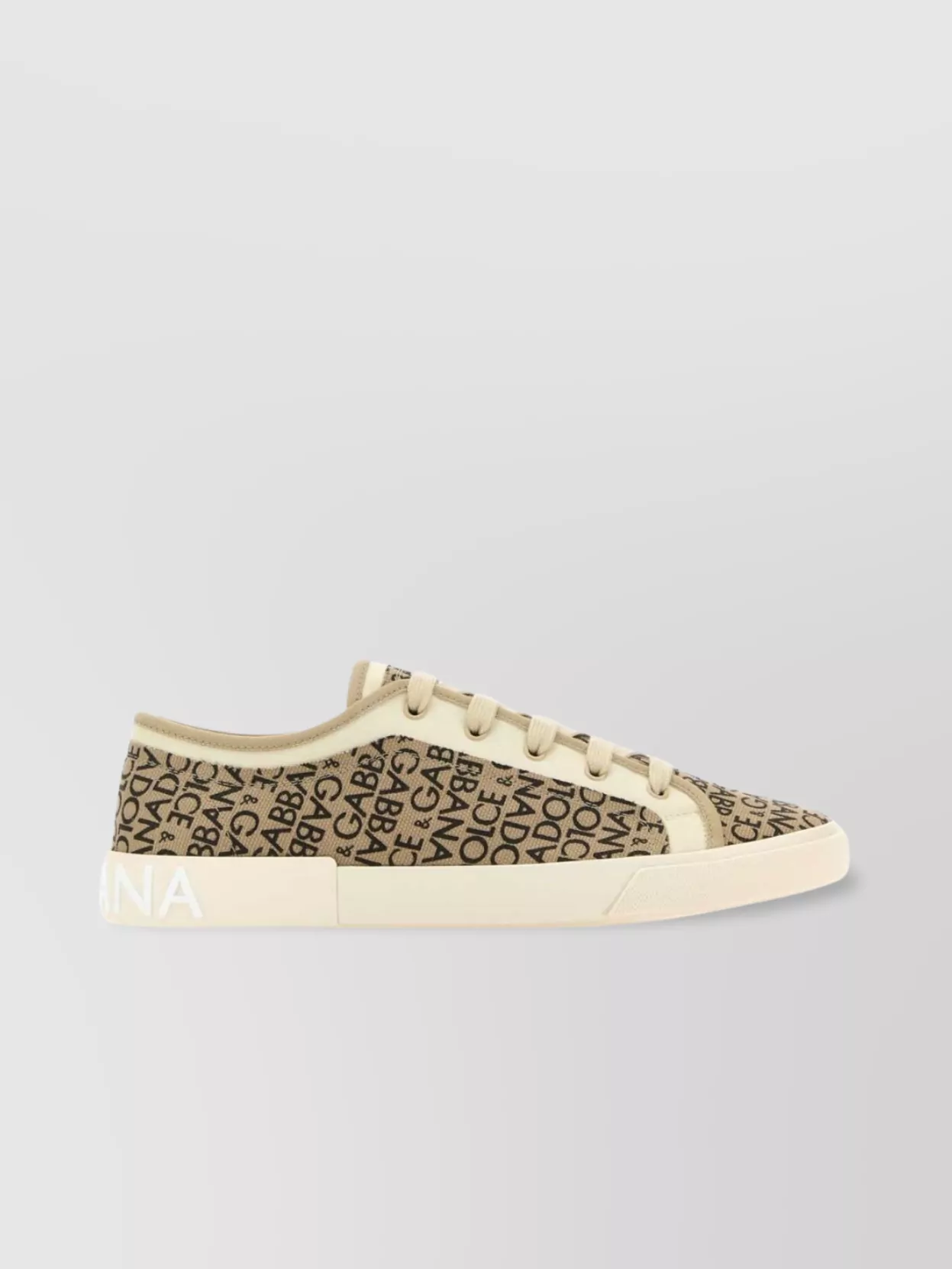 Shop Dolce & Gabbana Canvas Low-top Sneakers With Round Toe