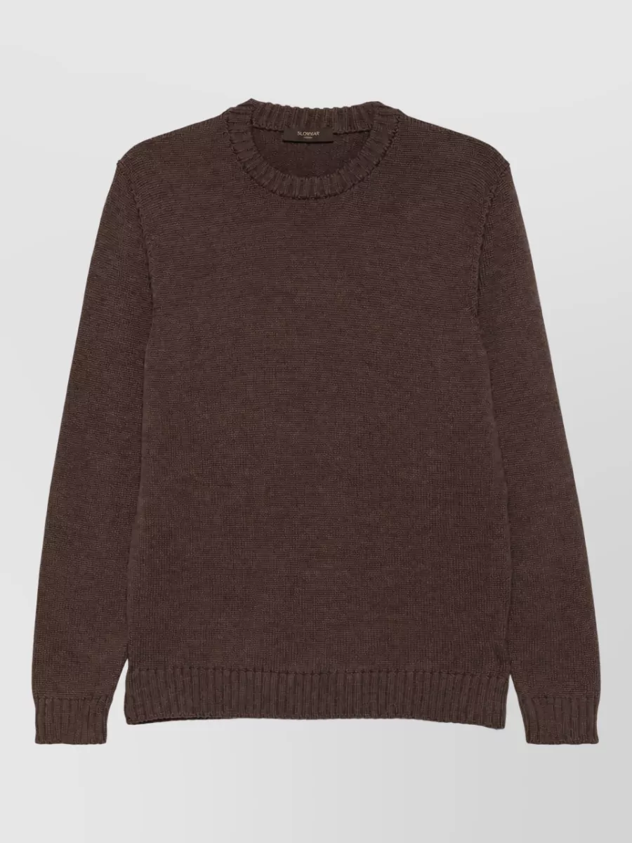 Zanone ribbed virgin wool crew-neck jumper