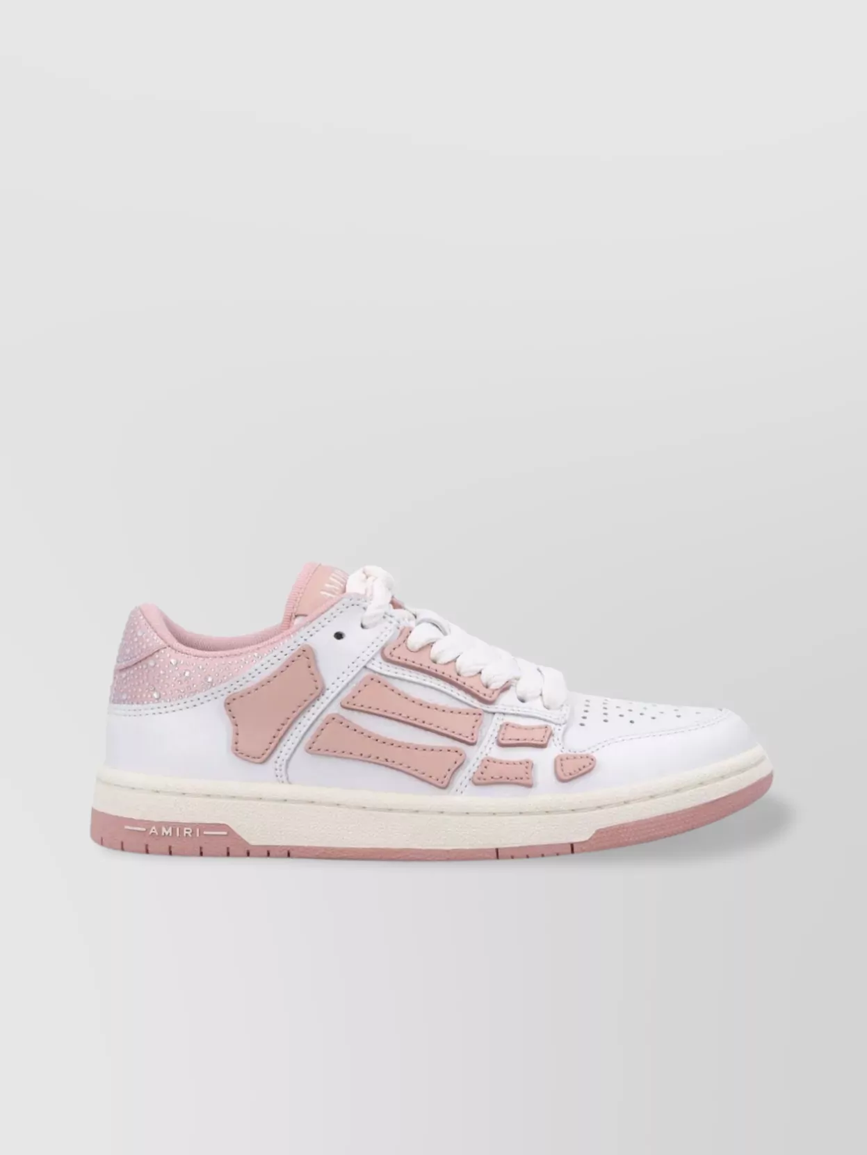 Amiri Satin Crystal Low Top Sneakers
