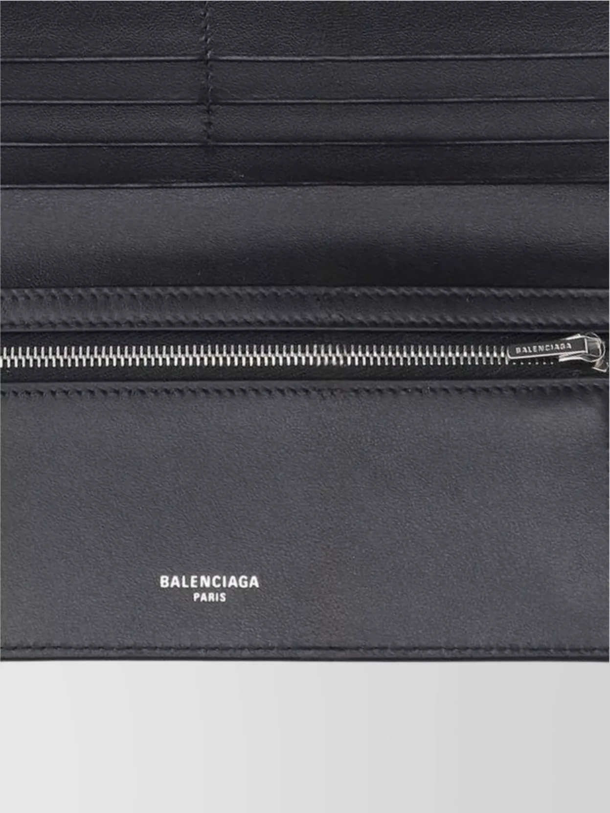Balenciaga Branded Zip Passport Cardholder