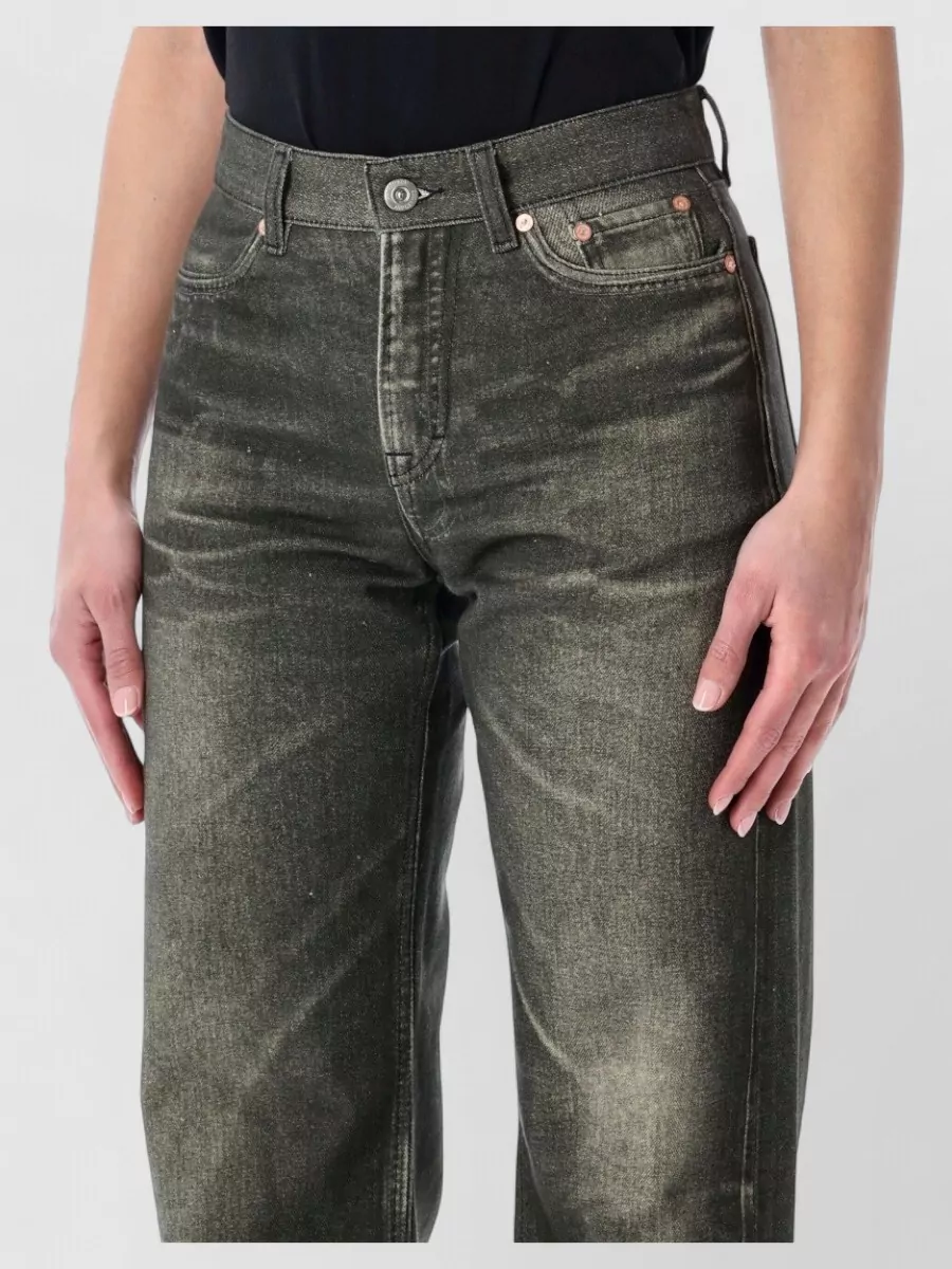 Our Legacy Wata Cut Denim Trousers Contrast Stitching