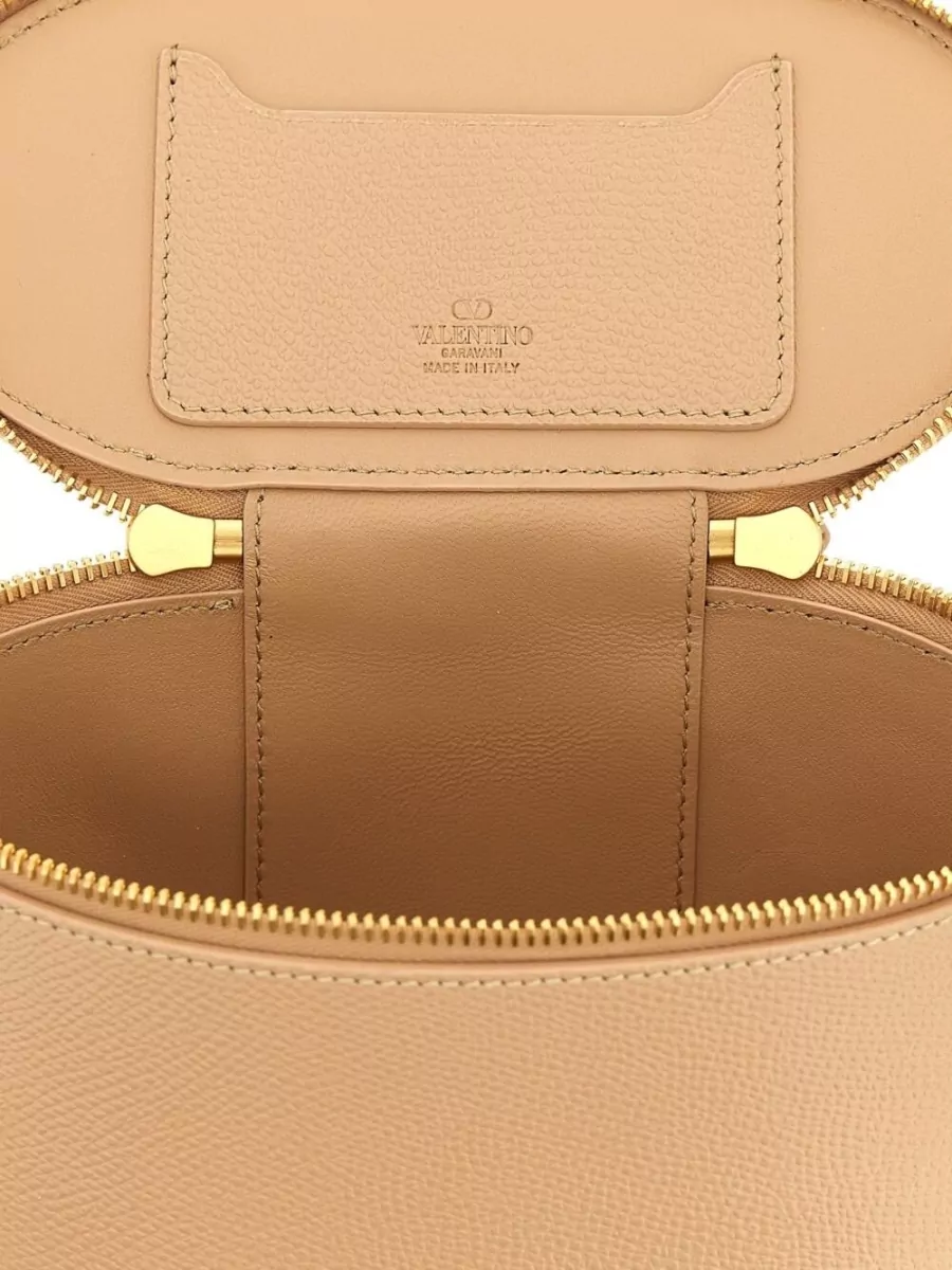 Valentino Garavani Vlogo Signature Mini Leather Vanity Case