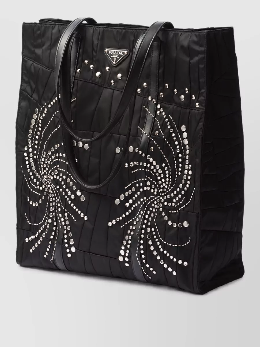 Prada Re-Edition Large Recycled Nylon Quilted Tote Bag