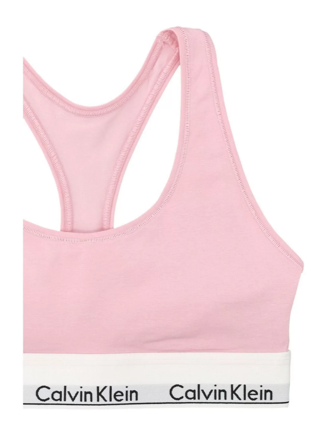 Calvin Klein Cotton Logo Racerback Bralette Icon