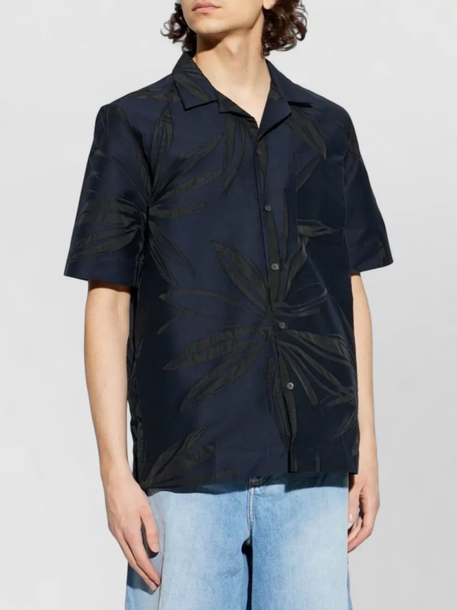 Dries Van Noten Printed Short-Sleeve Camp-Collar Shirt