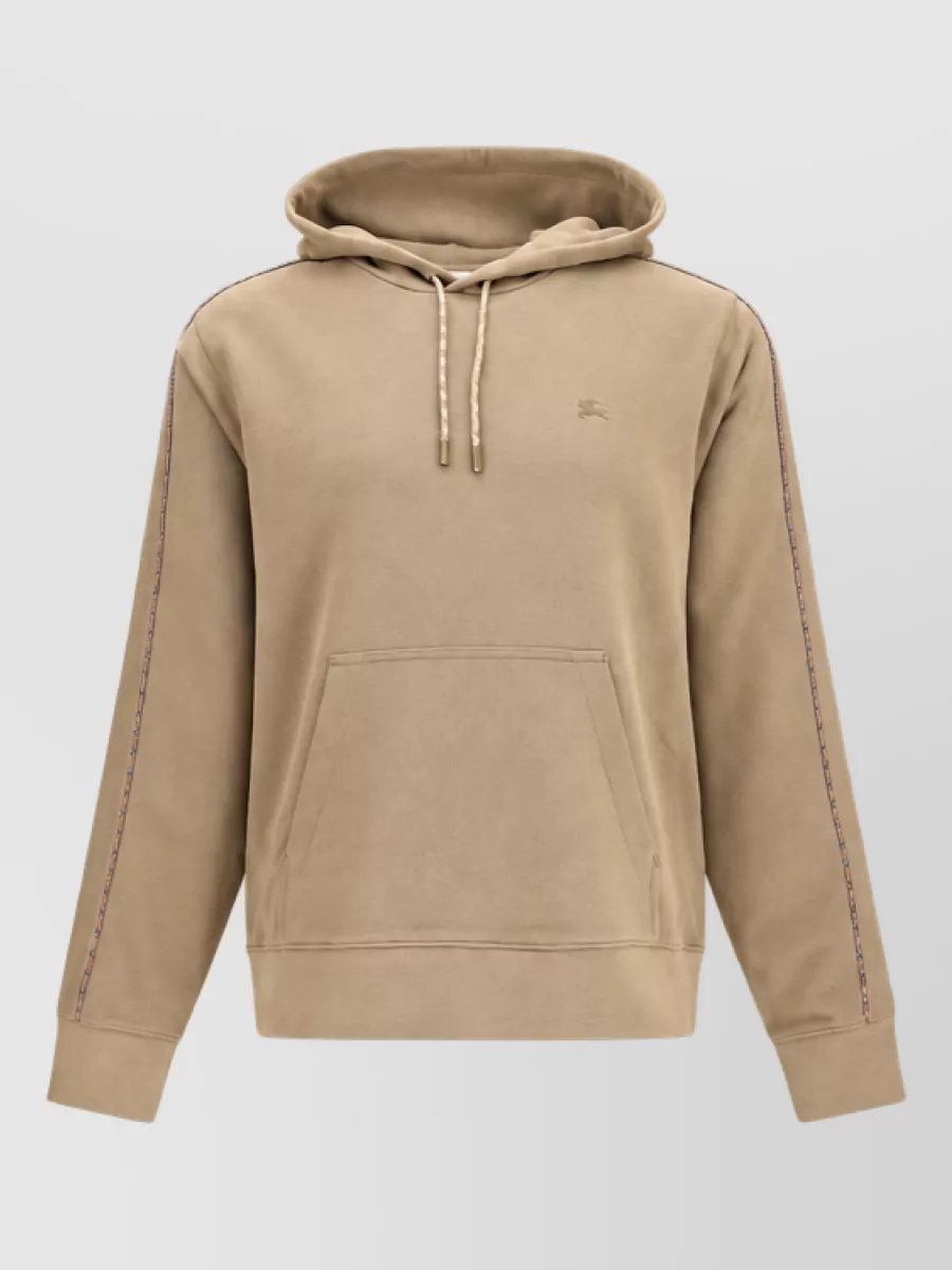 Burberry cotton check hoodie