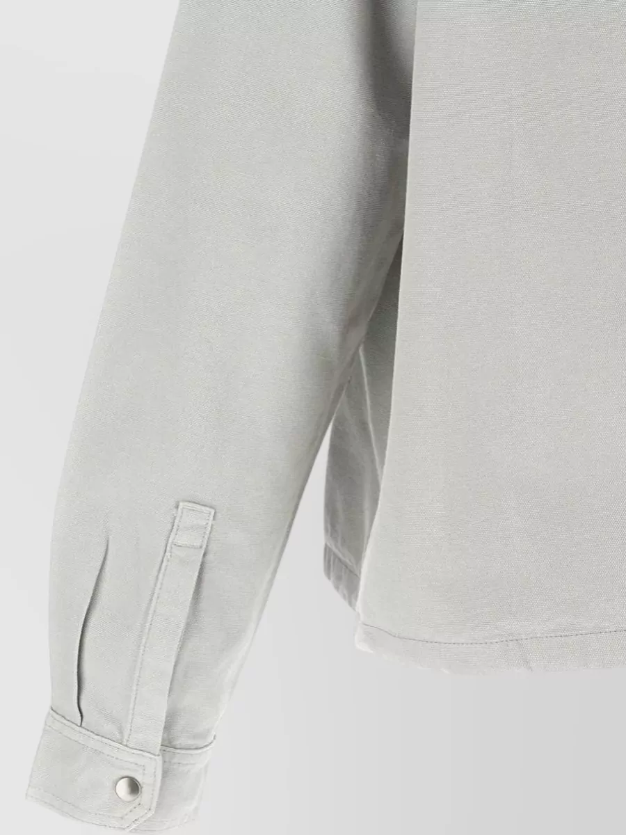 Rick Owens Drkshdw Cotton Zip Front Lightweight Jacket