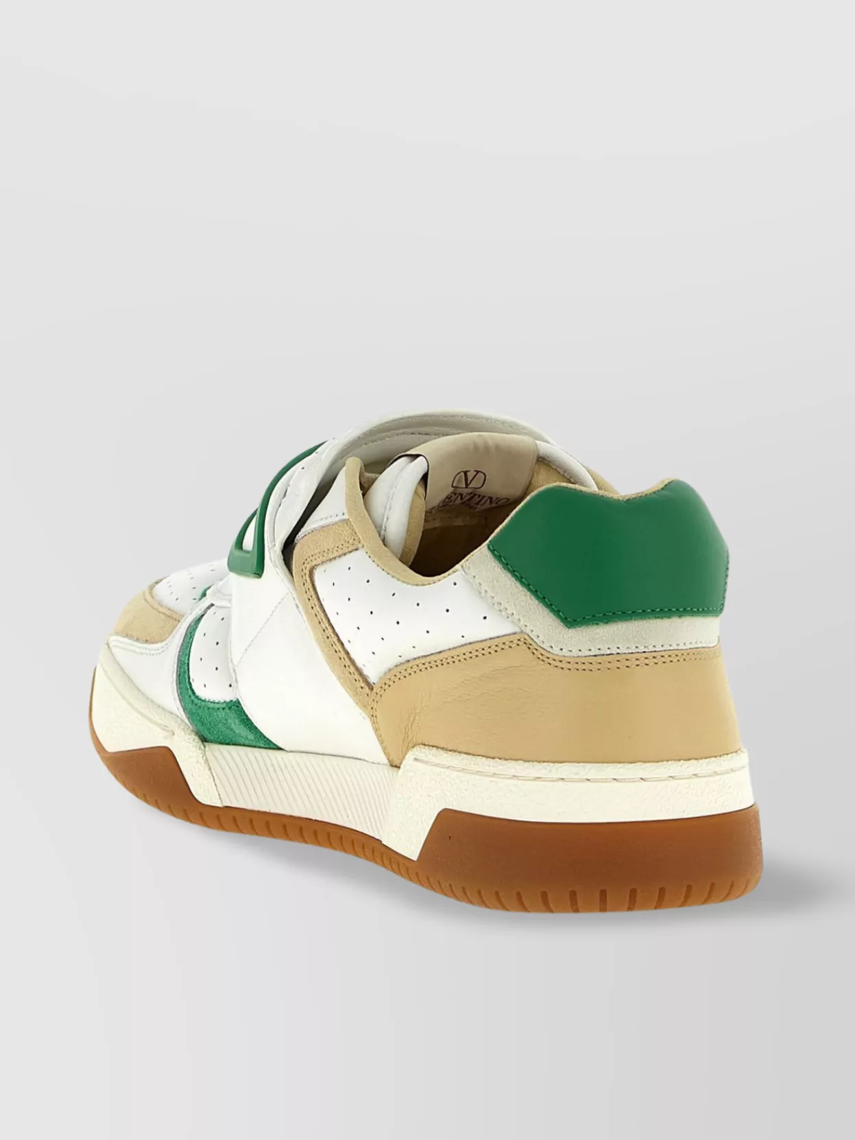 Valentino Garavani Playful Sneakers With Contrast Panels And Perforated Detailing
