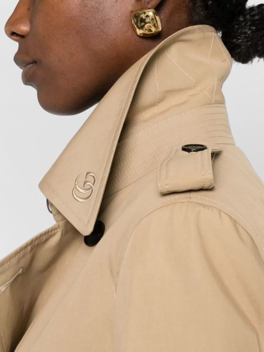 Gucci Cotton Double-Breasted Belted Trench Coat