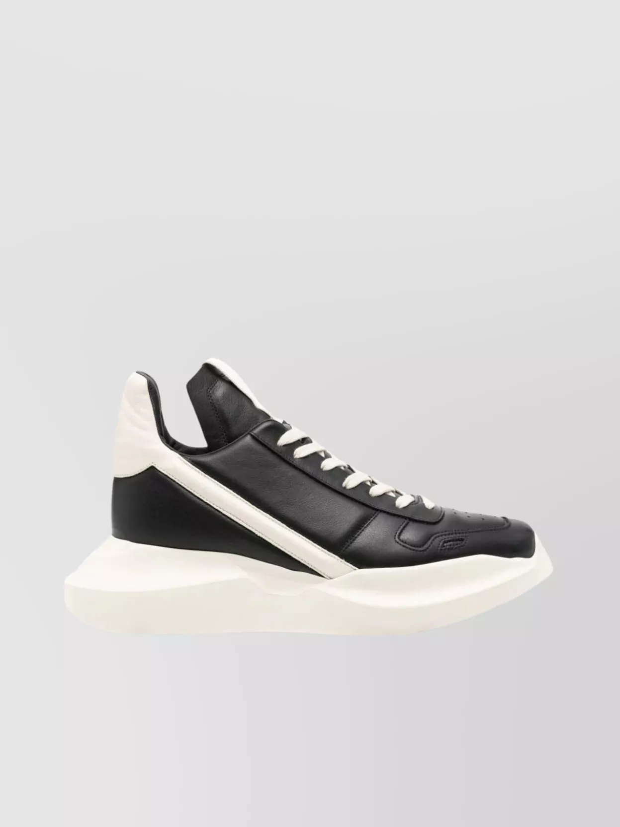 Shop Rick Owens Perforated Chunky Sole Runner Sneakers