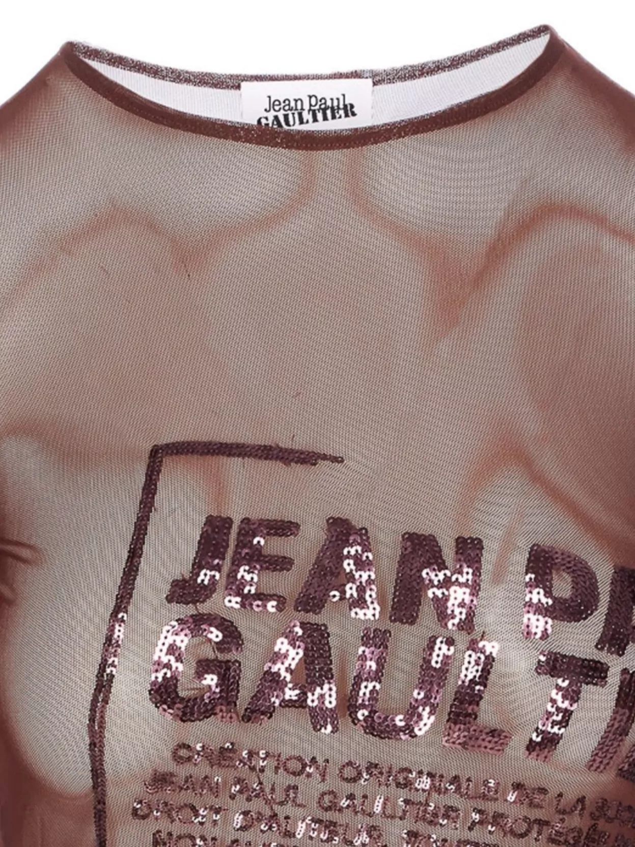 Jean Paul Gaultier Graphic Print Long Sleeve Crewneck Top
