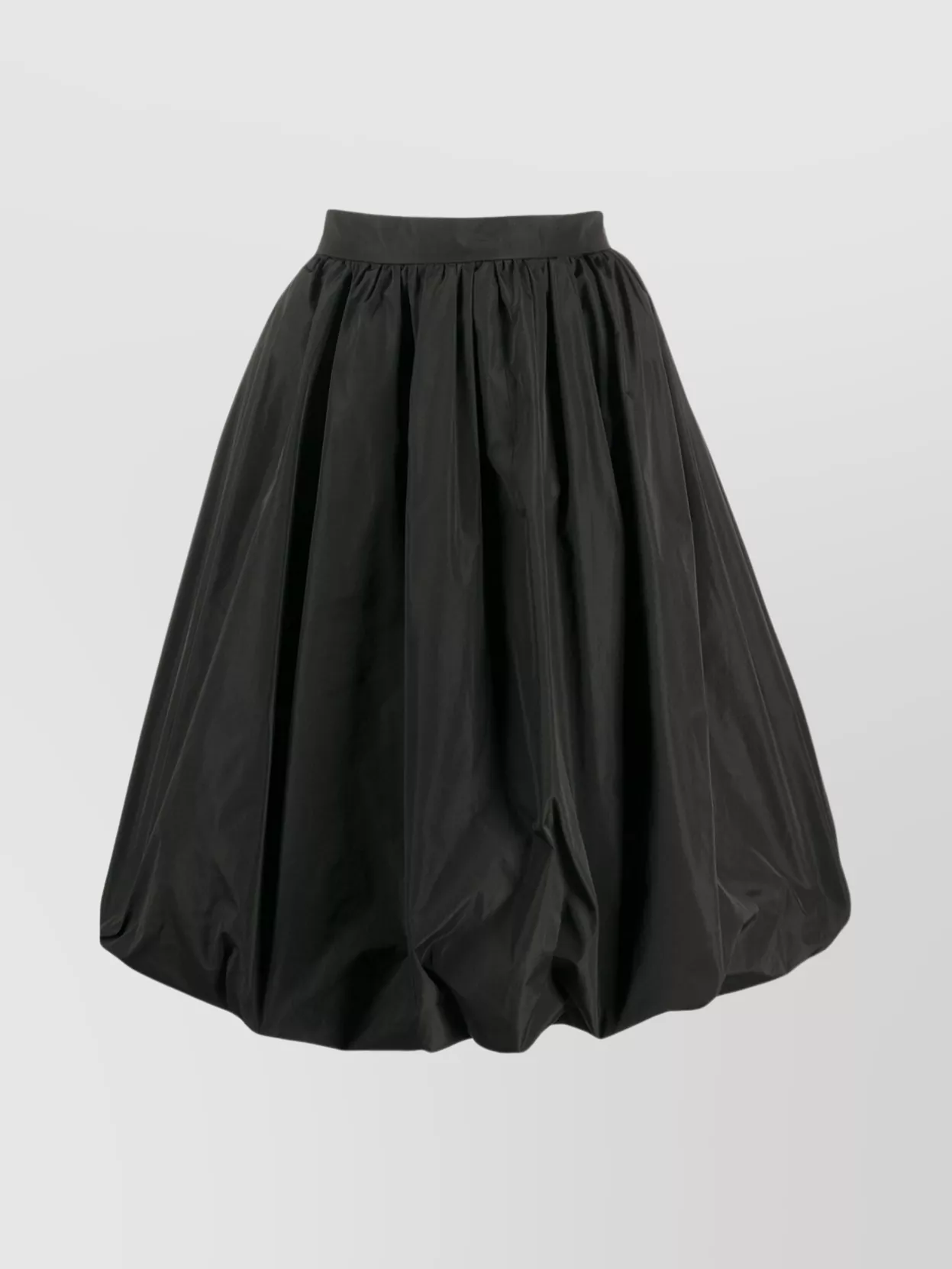 Shop Patou Generous Bubble Silhouette High Waist A-line Skirt In Black