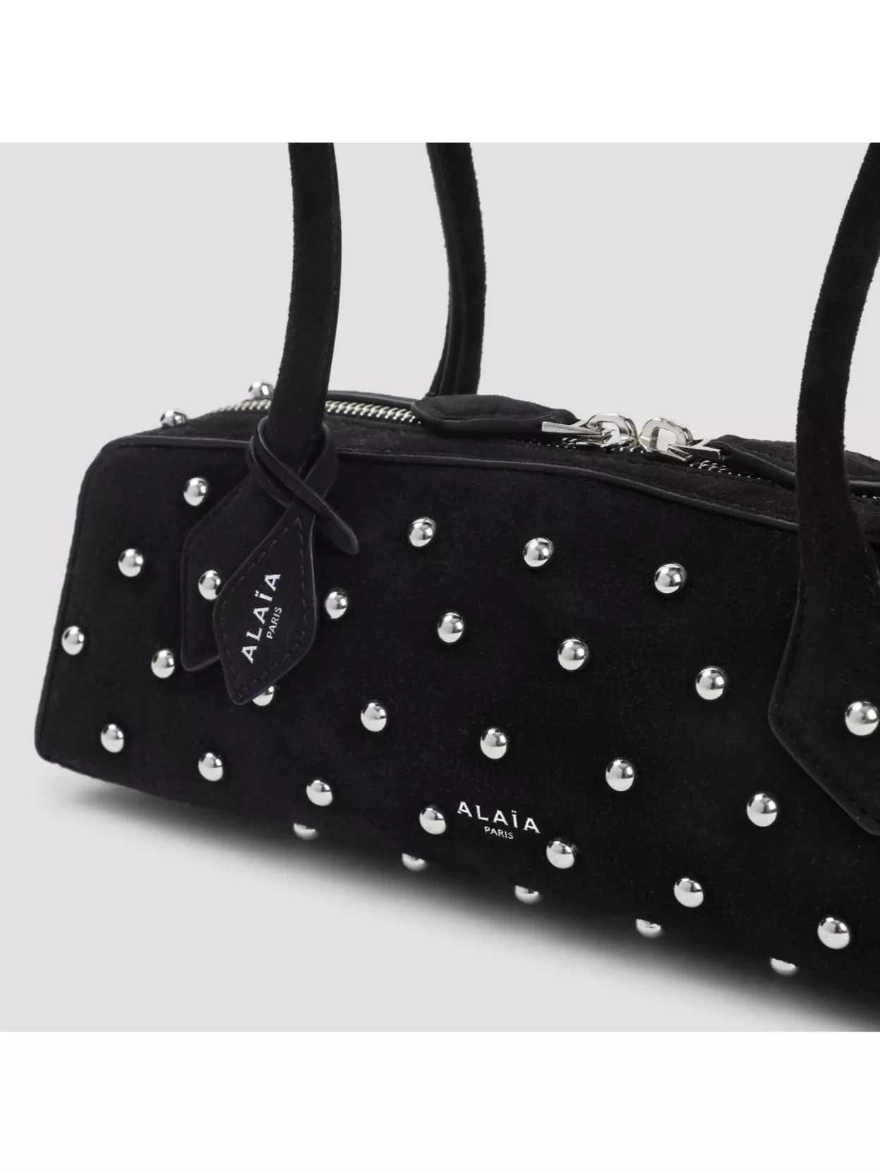 Alaïa Small Rectangular Studded Top Handle Bag