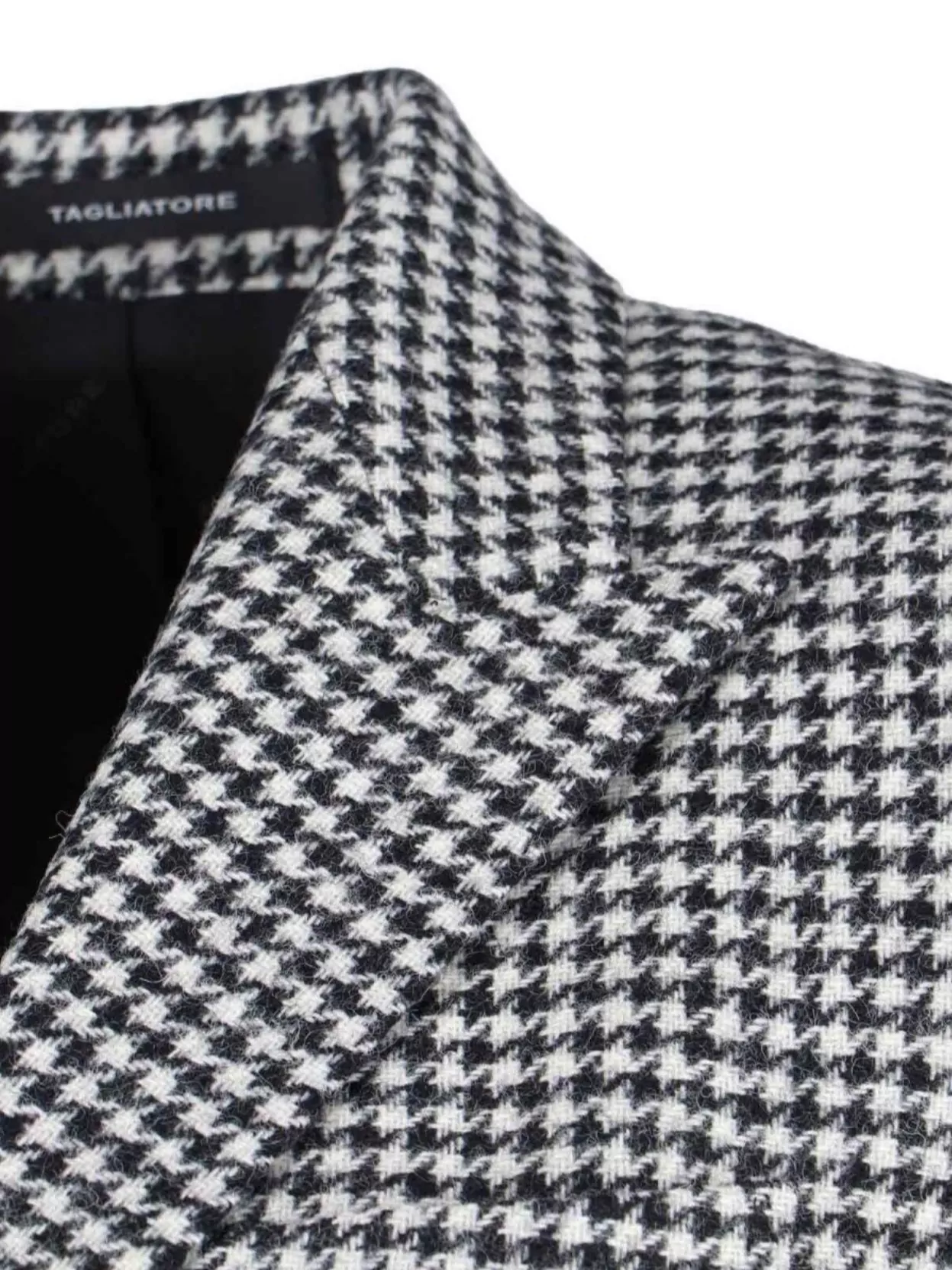 Tagliatore Houndstooth Pattern Blazer Pockets