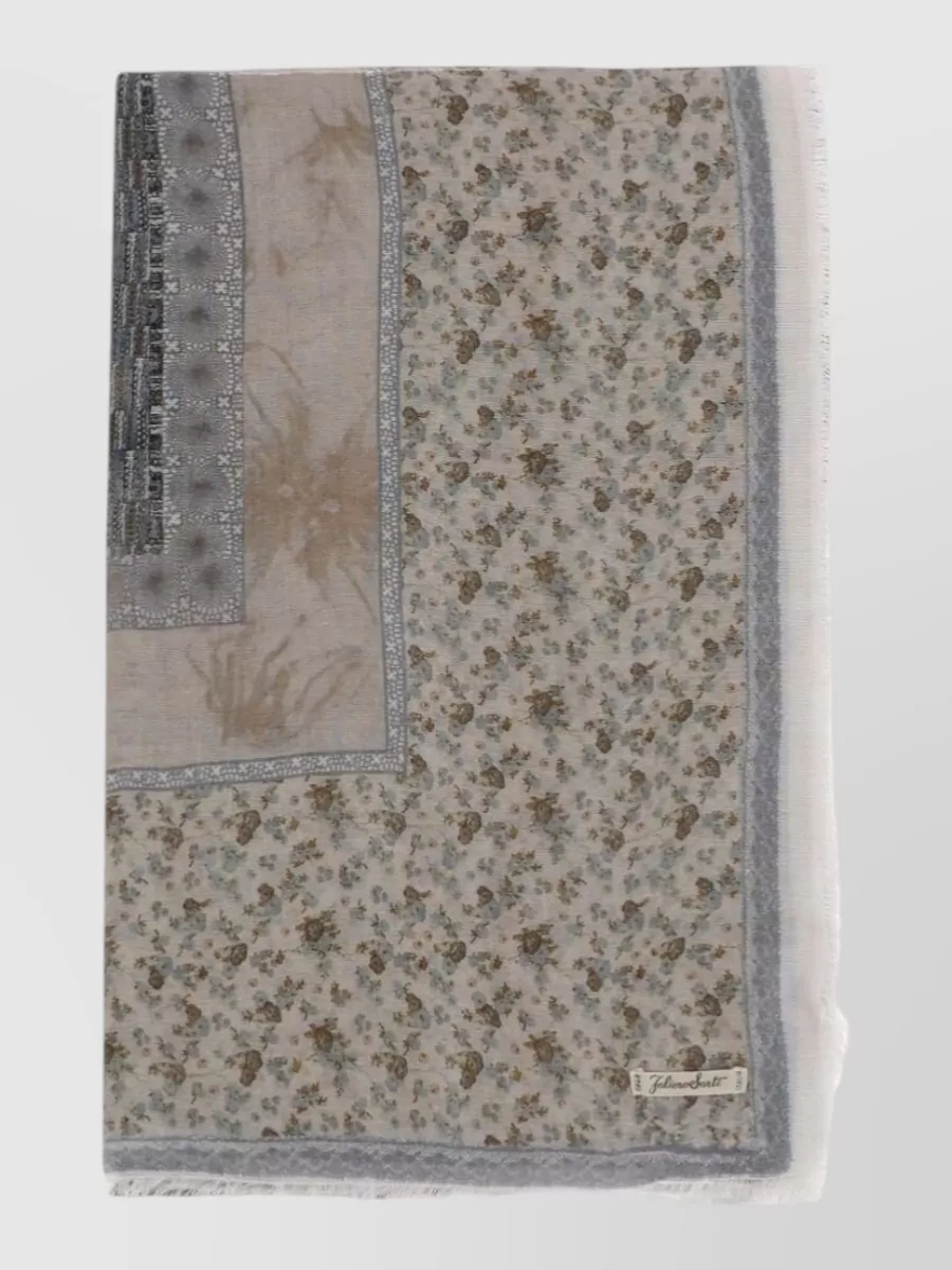 Faliero Sarti Cashmere Floral-Print Scarf