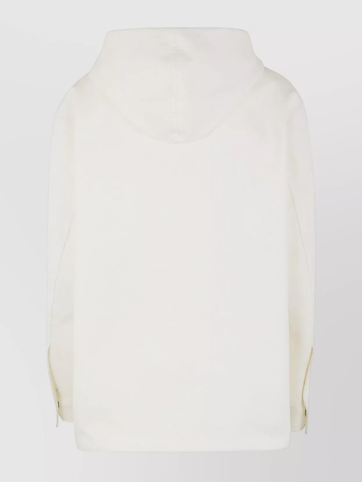 Jil Sander Boxy Fit Jacket With Hood And Drawstring In Neutral