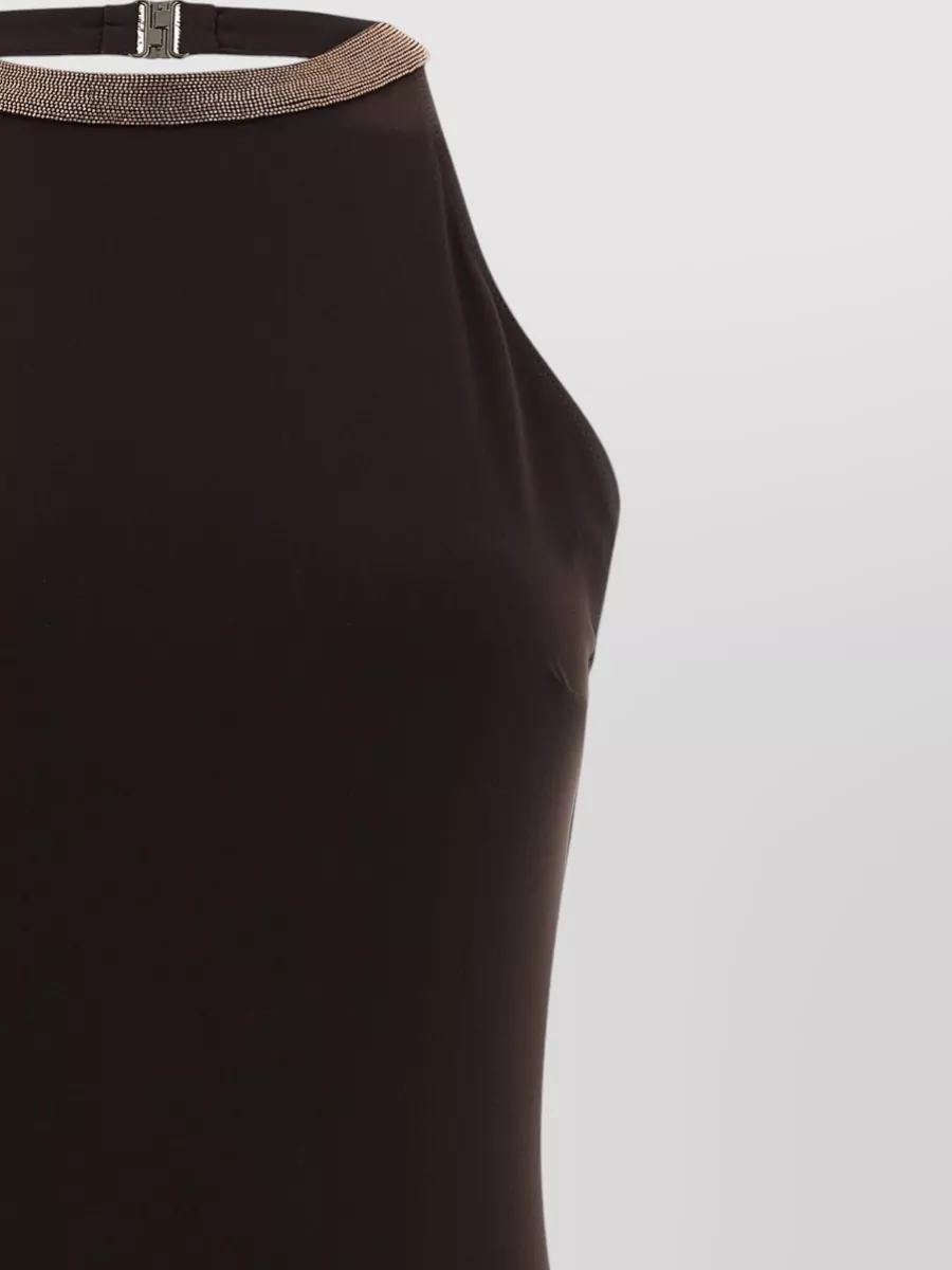 Brunello Cucinelli Halterneck One-Piece Swimsuit