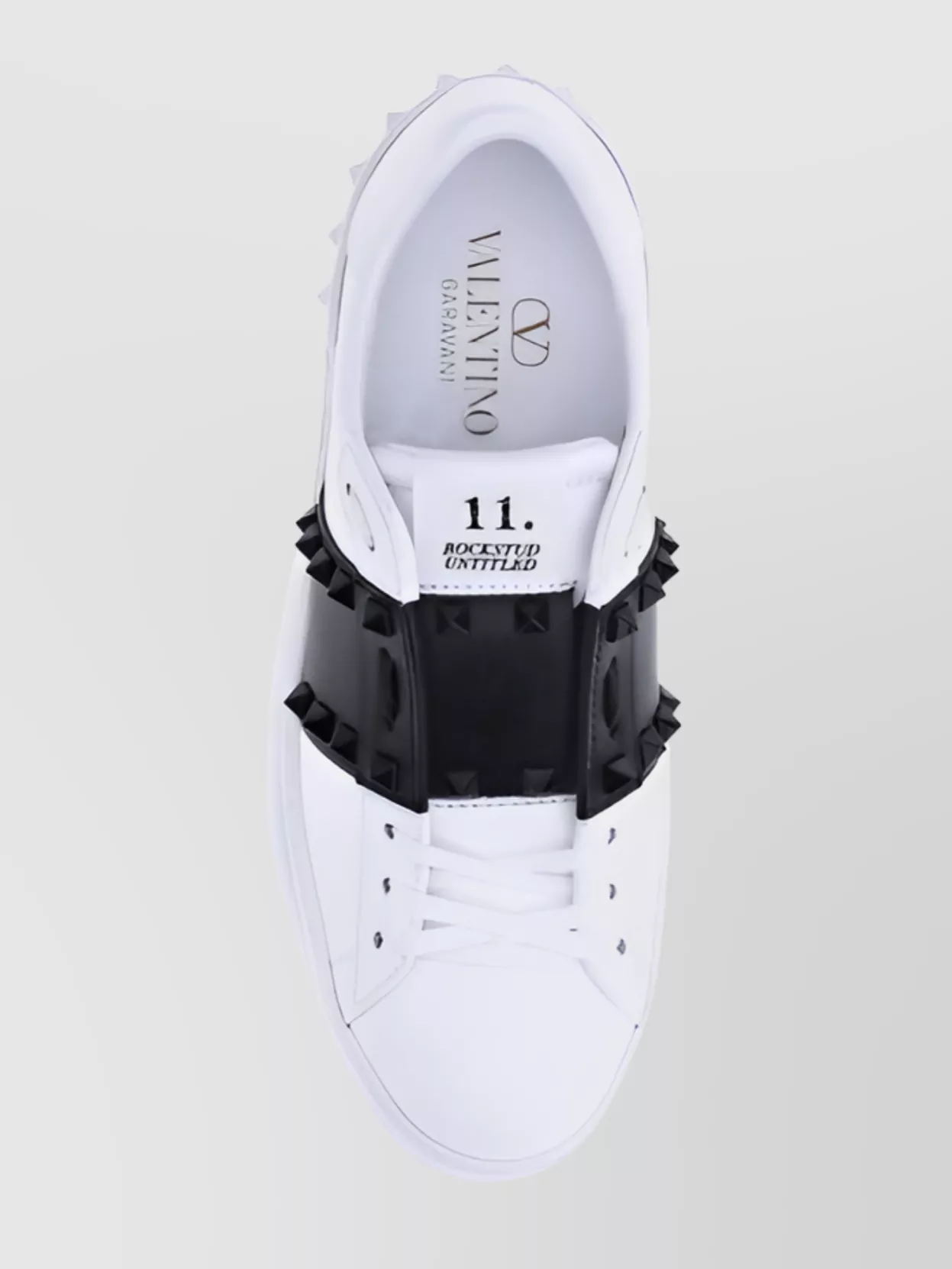 Valentino Garavani Studded Low-Top Calfskin Sneakers