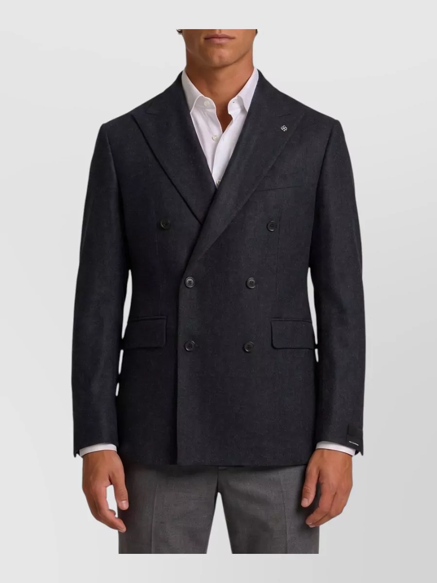 Tagliatore virgin wool double-breasted jacket