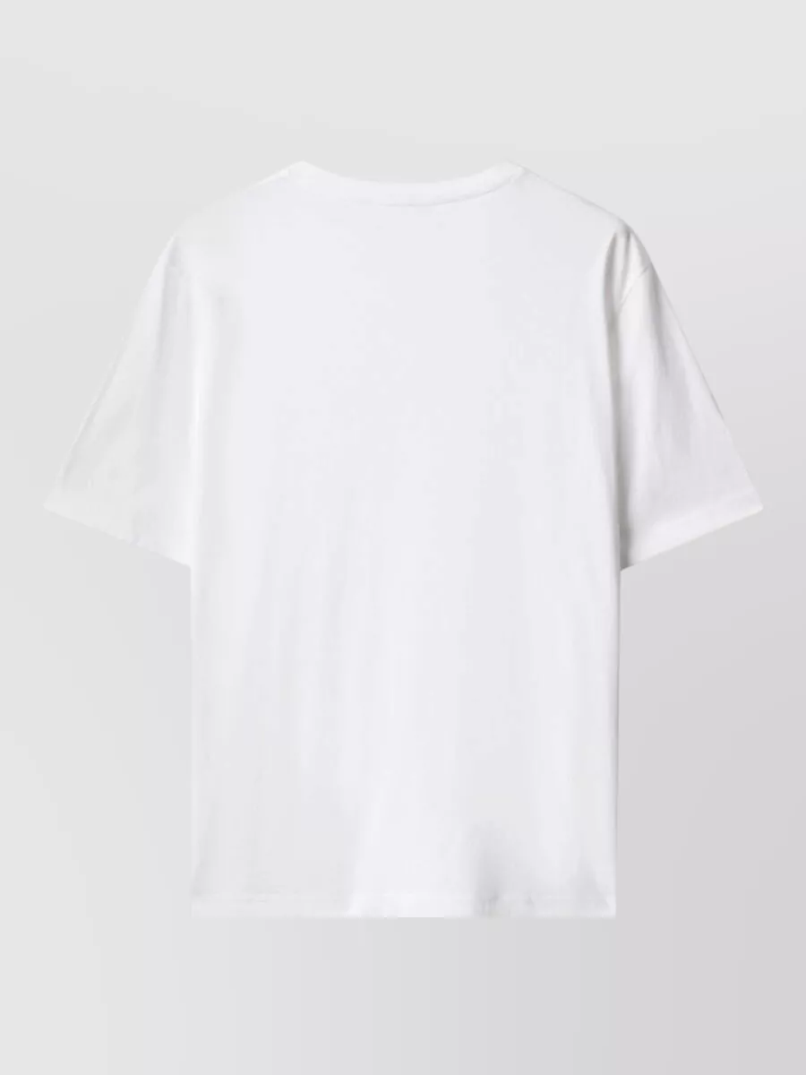 Maison Kitsuné Organic Cotton Crew Neck Short Sleeve T-Shirt