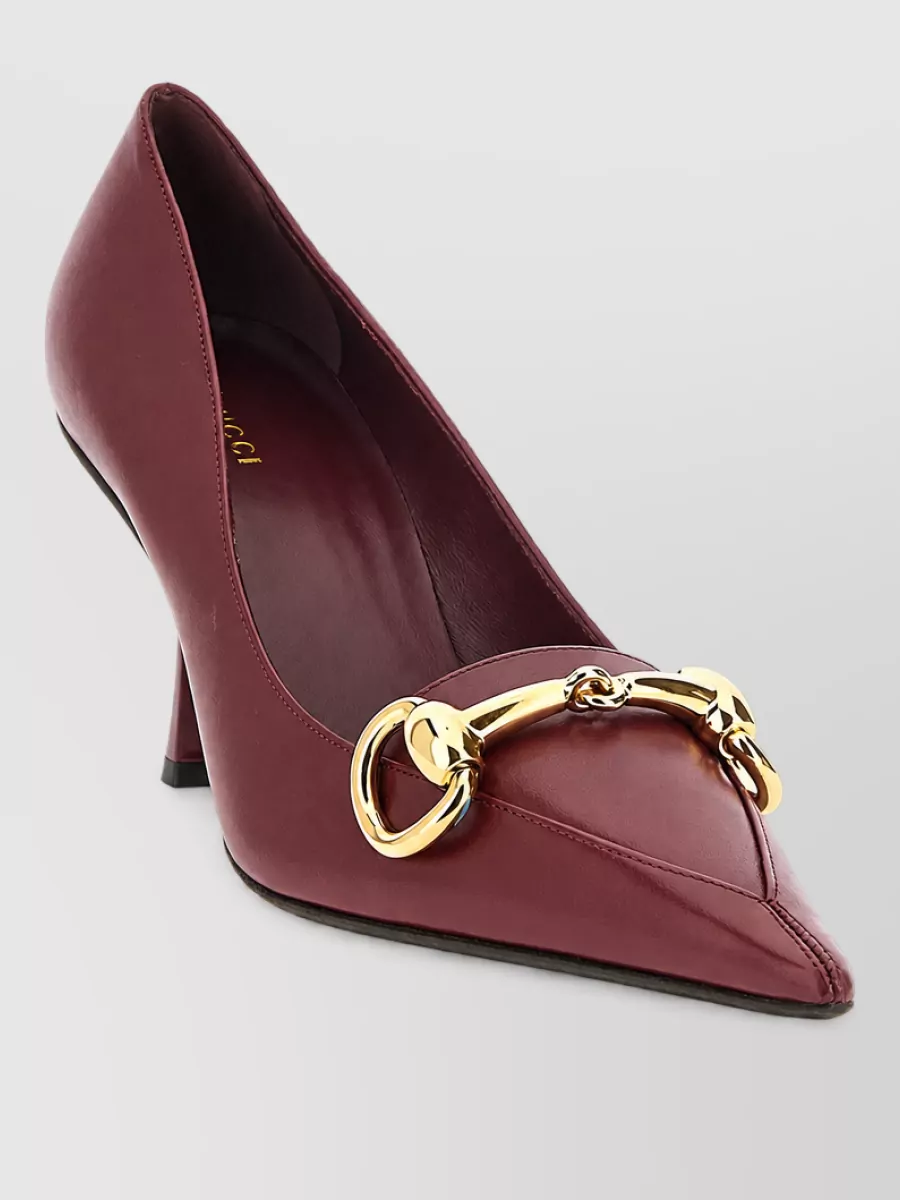 Gucci leather boulevard pumps