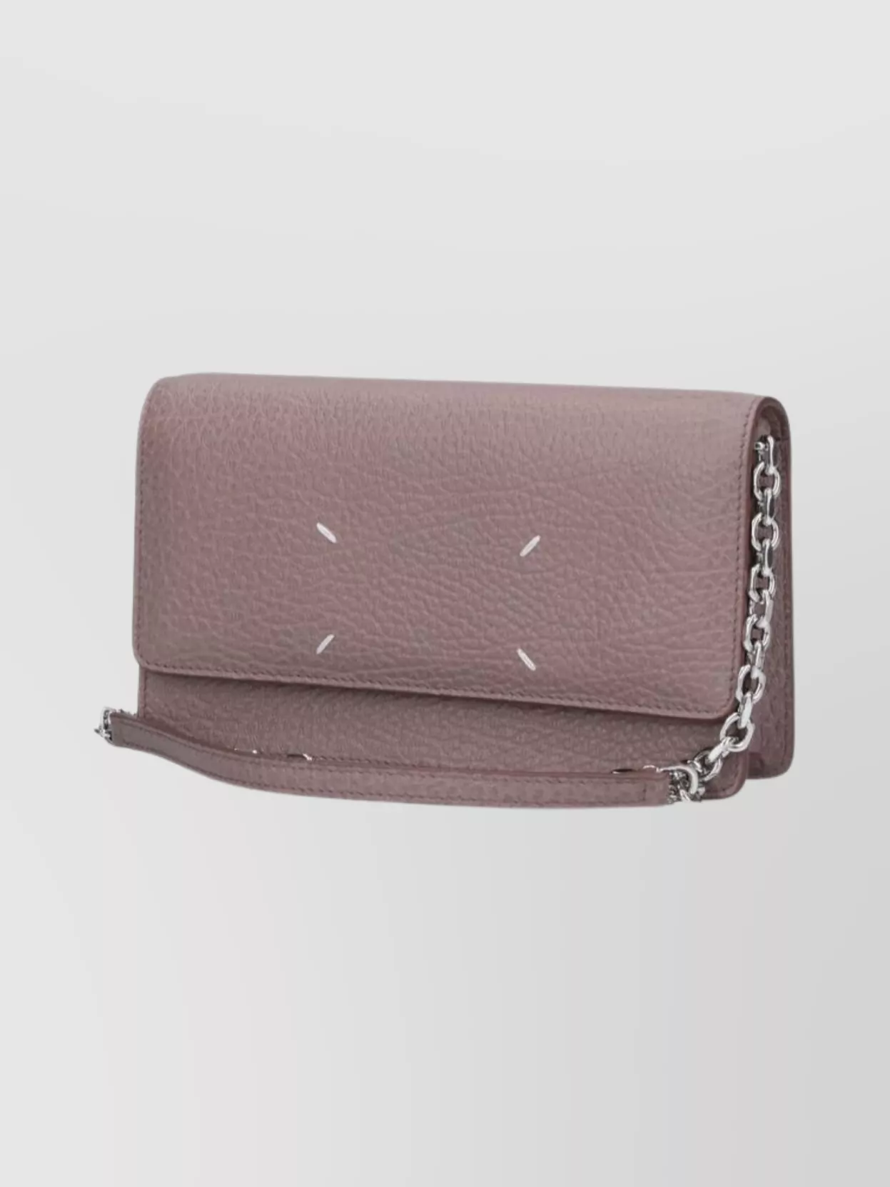 Maison Margiela Textured Leather Wallet And Chain Strap