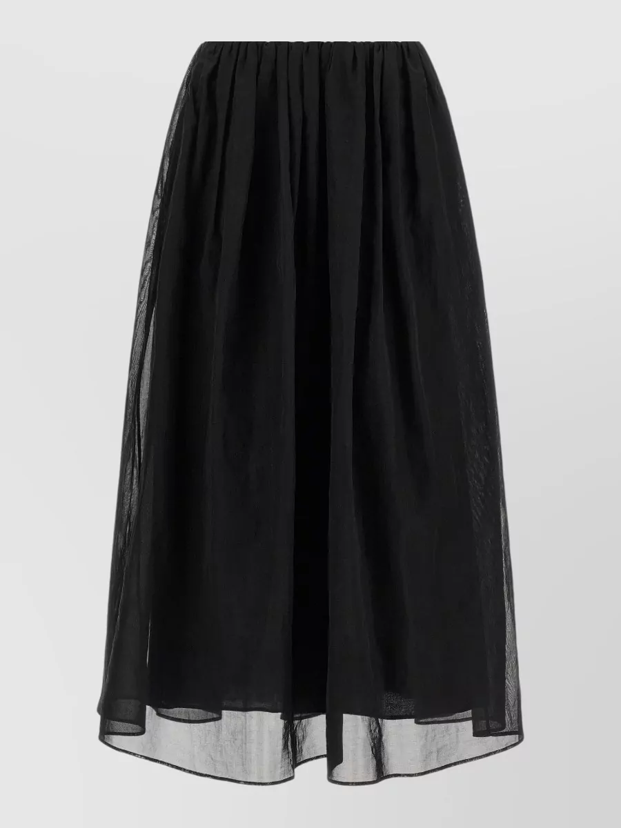 Brunello Cucinelli cotton organza maxi skirt