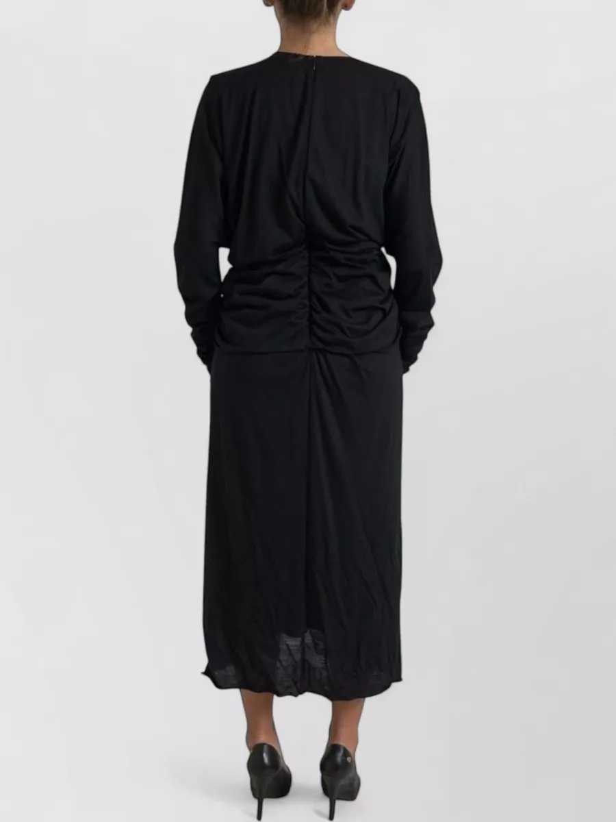 Dolce&Gabbana Wool Wrap Midi Dress