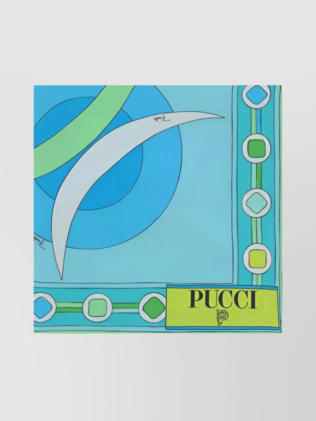 Shop Pucci Multicolor Print Silk Scarf Square Shape