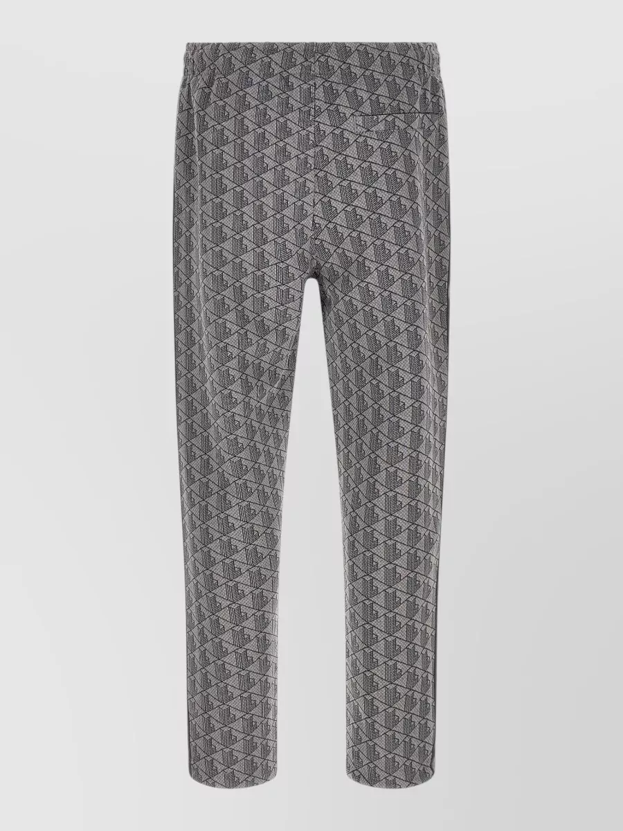 Lacoste jacquard logo-print straight-leg track pants