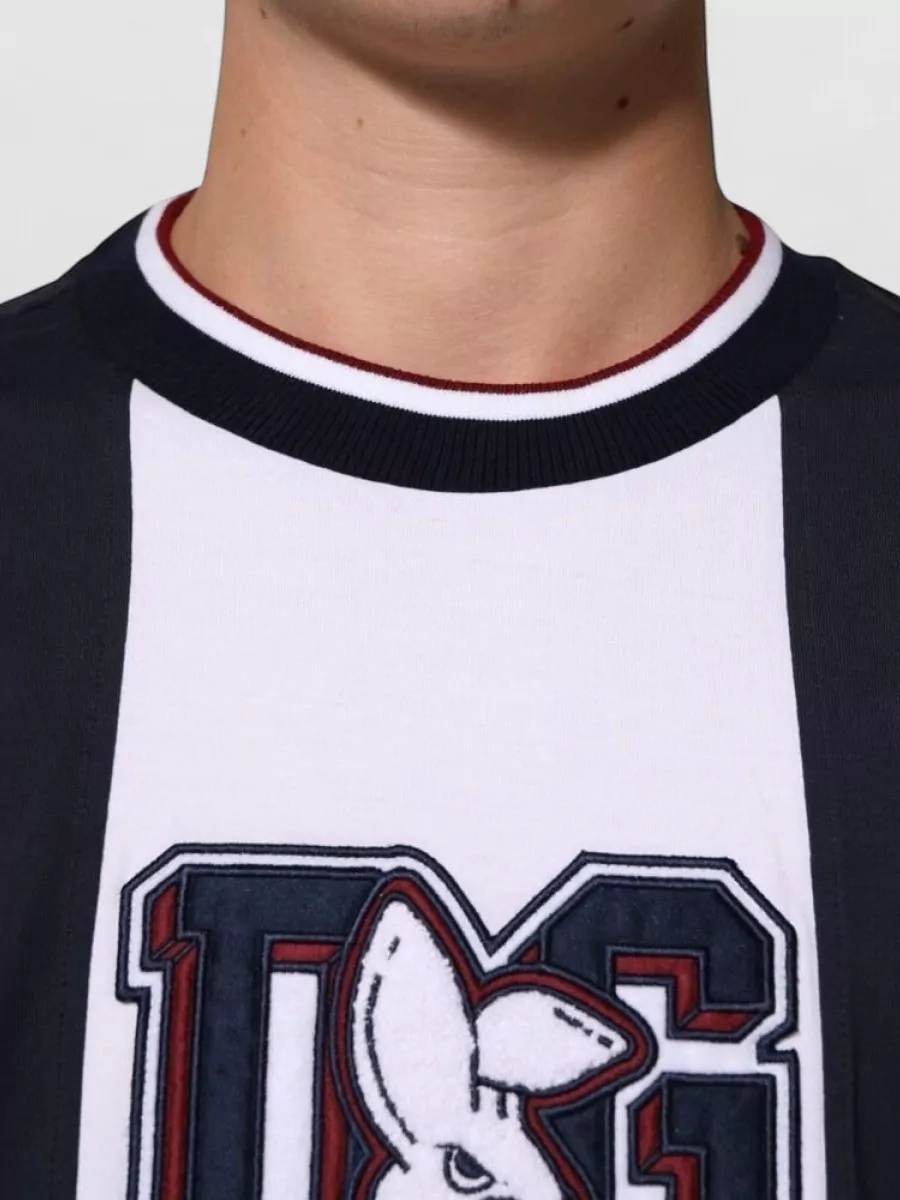 Dolce&Gabbana Striped Cotton Short-Sleeve T-Shirt