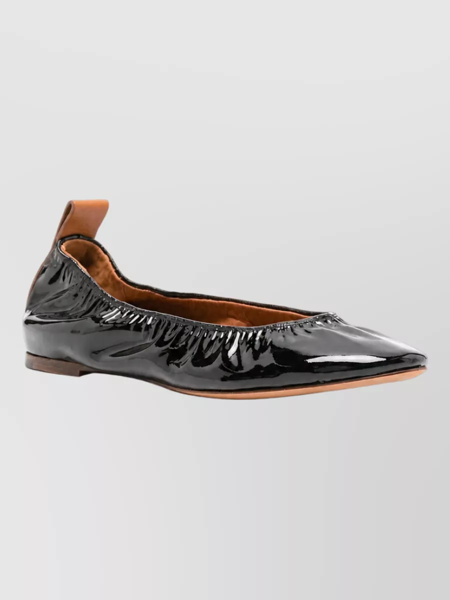 Lanvin Patent Leather Ballerina Shoes