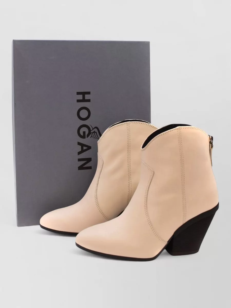 Hogan Leather Ankle Boots