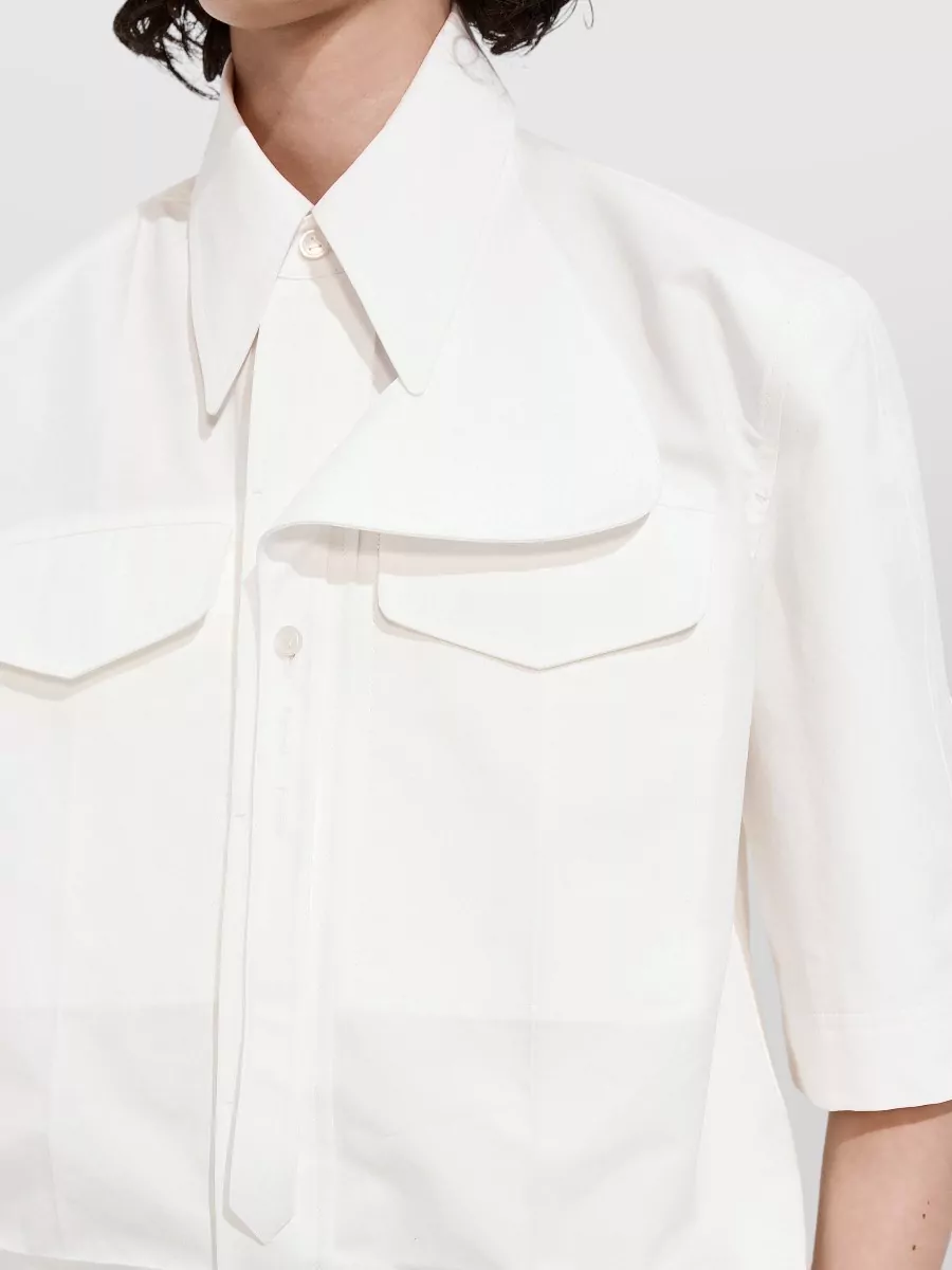 Bottega Veneta Relaxed-Fit Cotton Short-Sleeve Shirt