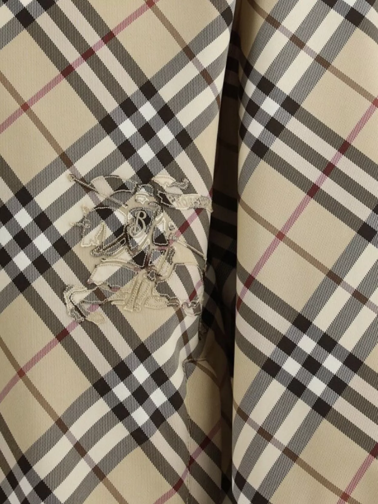 Burberry Check Pattern Hooded Jacket