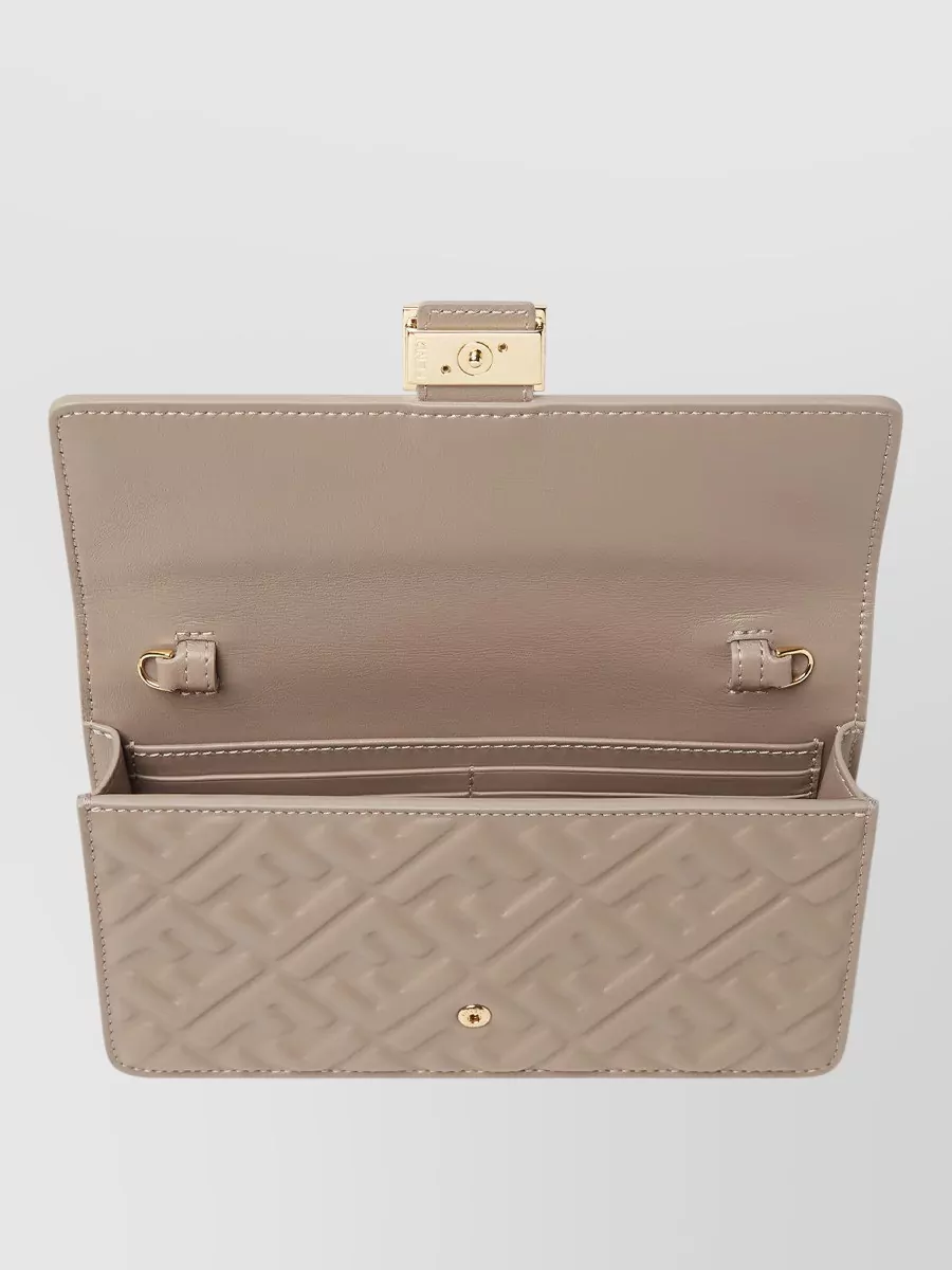 Fendi Chain Wallet Crossbody Bag Adjustable Strap