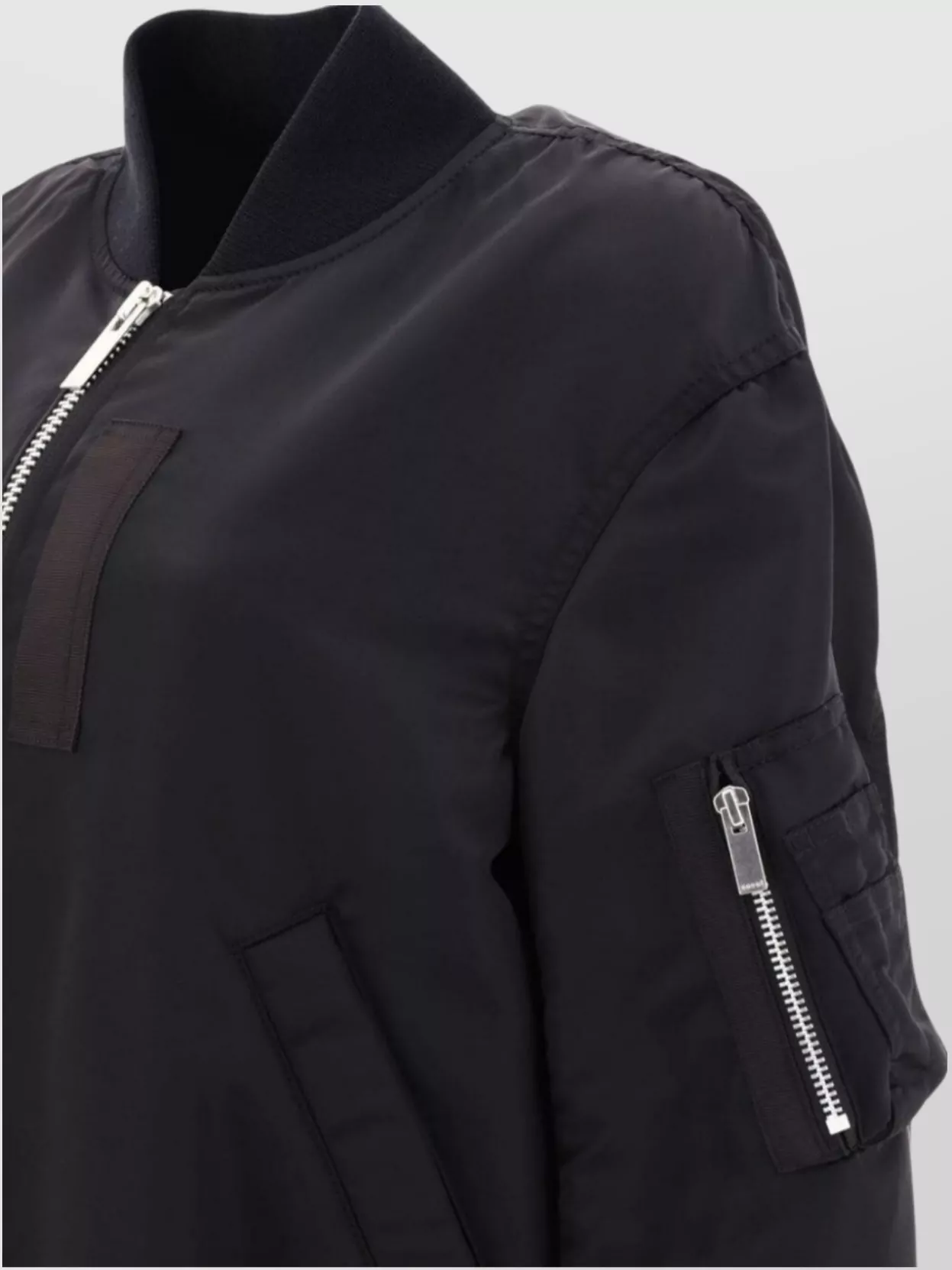 Sacai Baseball-collar Zip-up Bomber Jacket