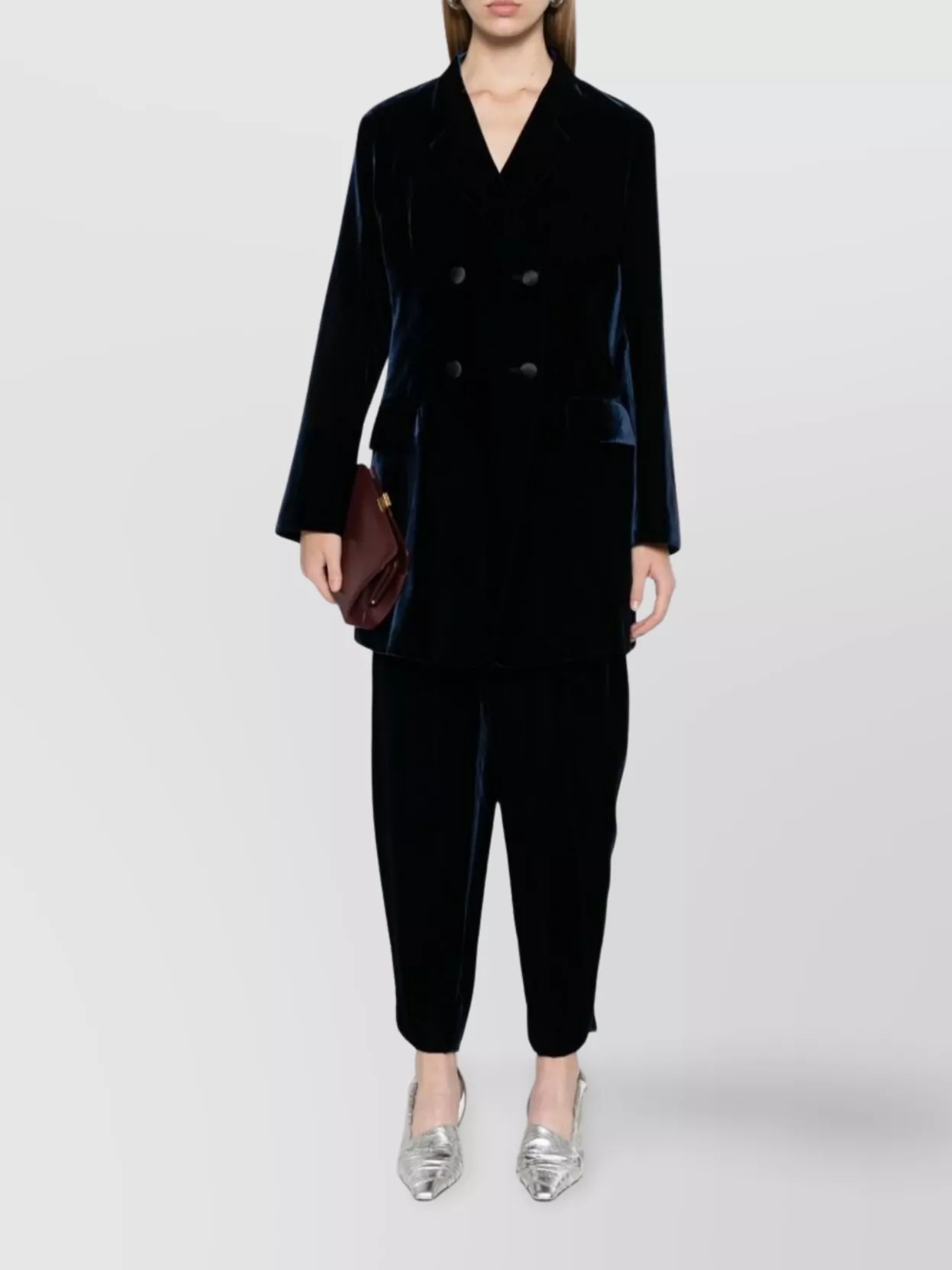 Emporio Armani Fitted Jacket With Double-Breasted Design