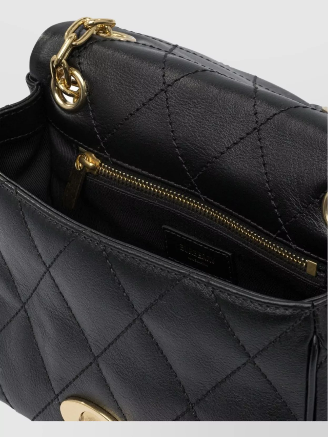 Burberry Quilted Chain Strap Cross-Body Bag