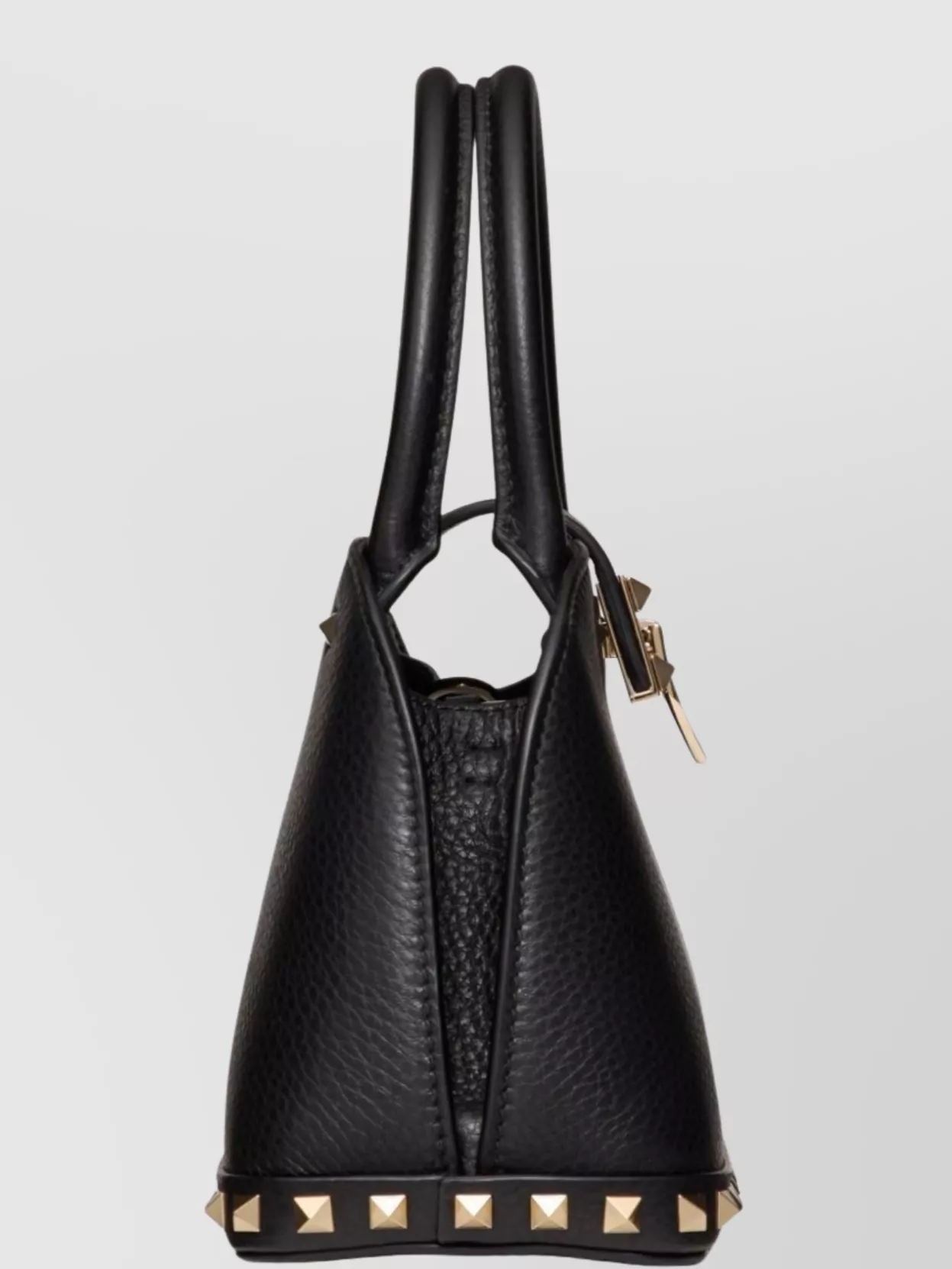 Valentino Garavani Garavani Rockstud Small Handbag In Grainy Calfskin Woman Black Uni In Black