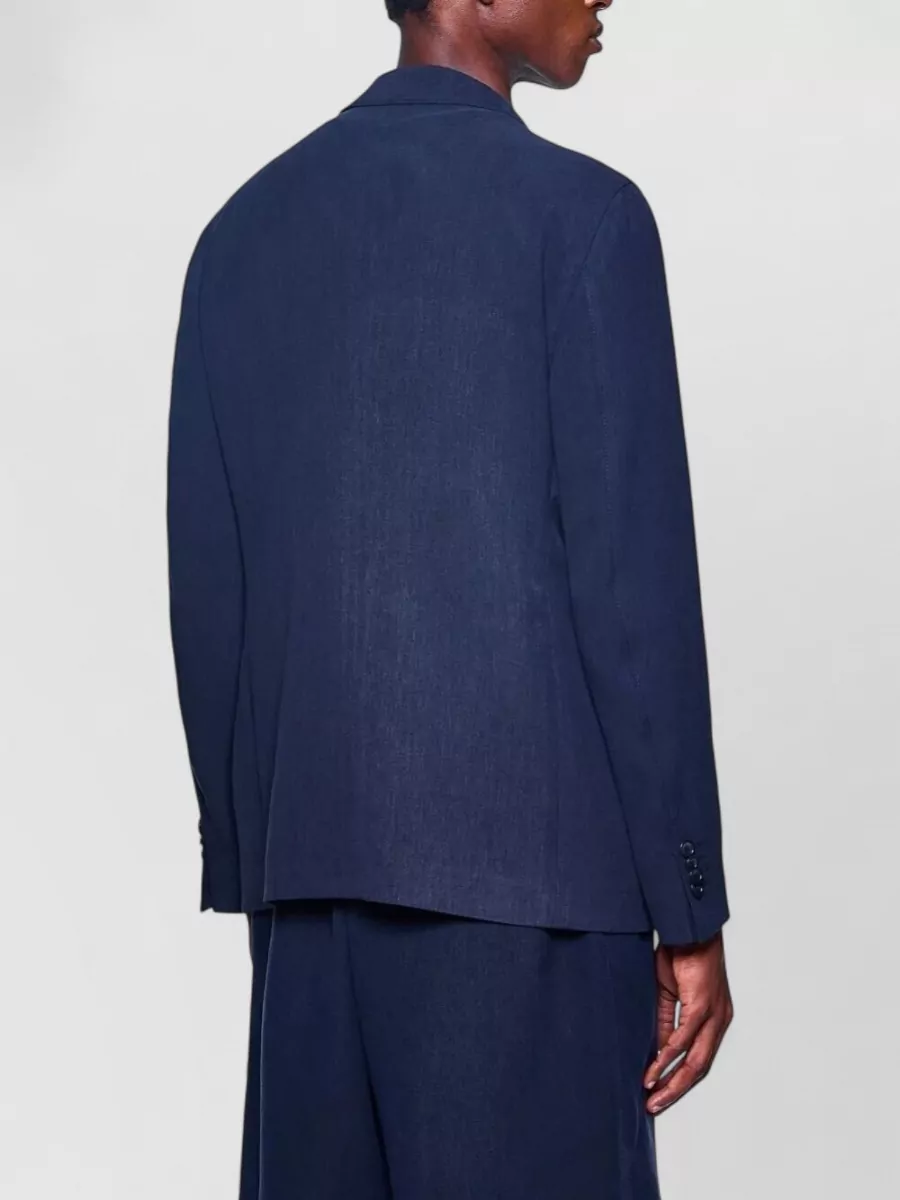 Giorgio Armani Linen Single Breasted Blazer
