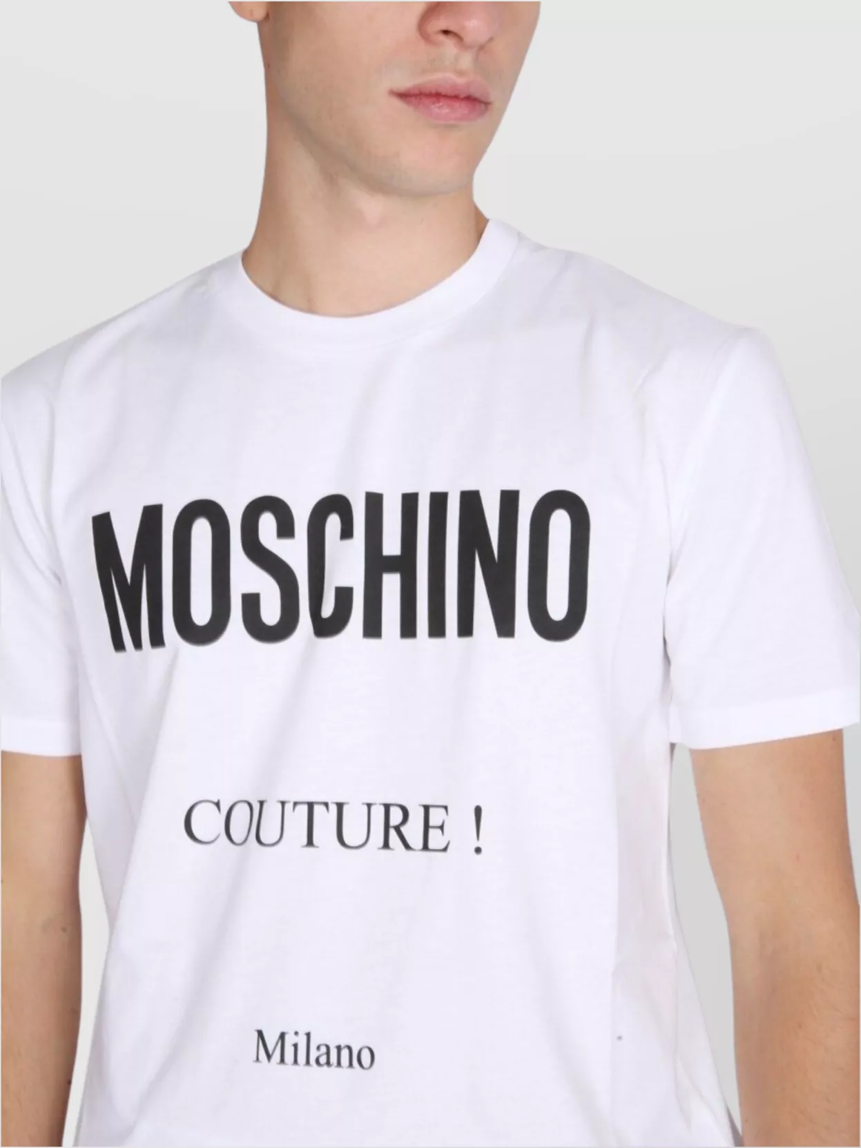 Moschino Logo Print Crew Neck T-Shirt